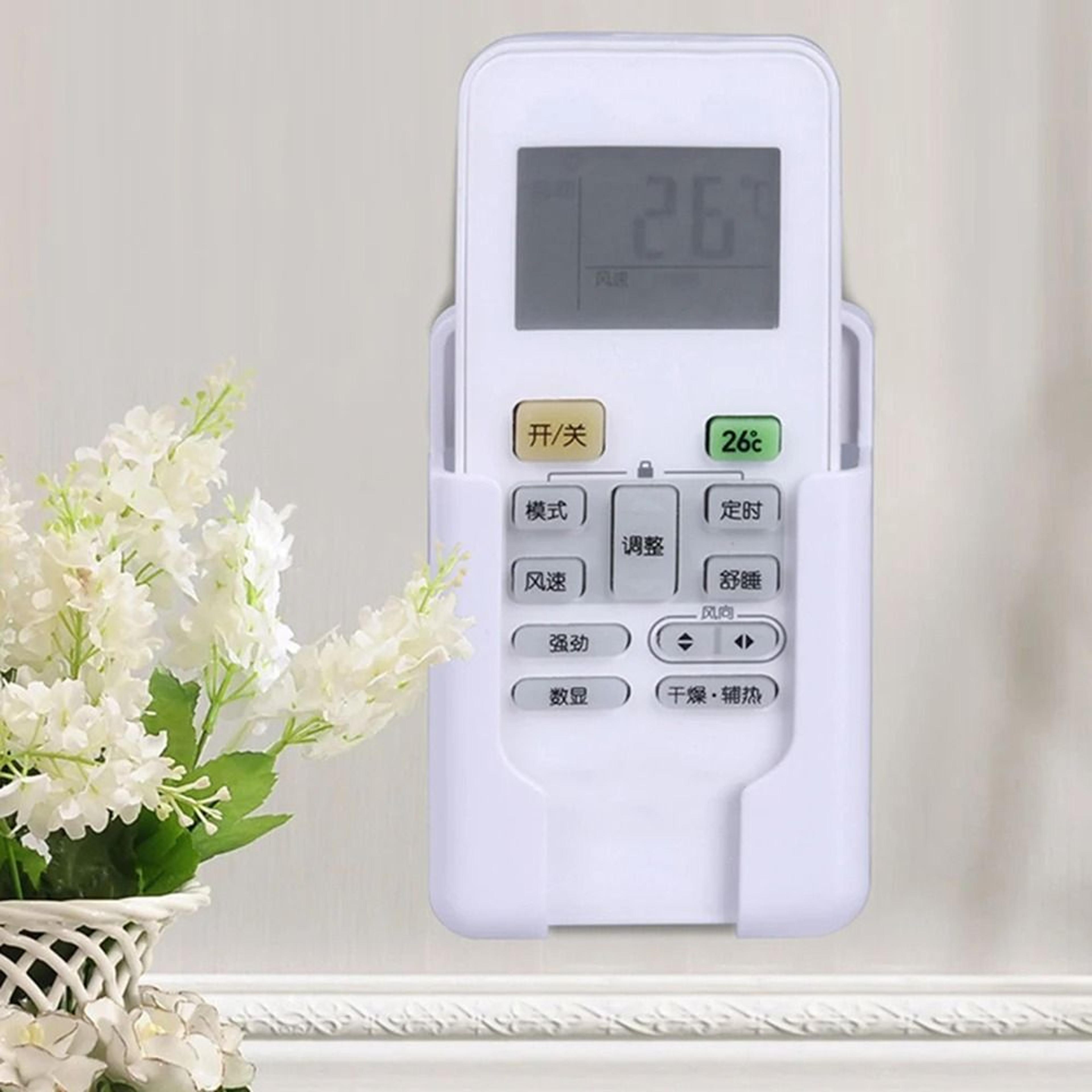 universal wall shelf remote controller bracket phone charging holder air conditioner tv wall mount holeless installation