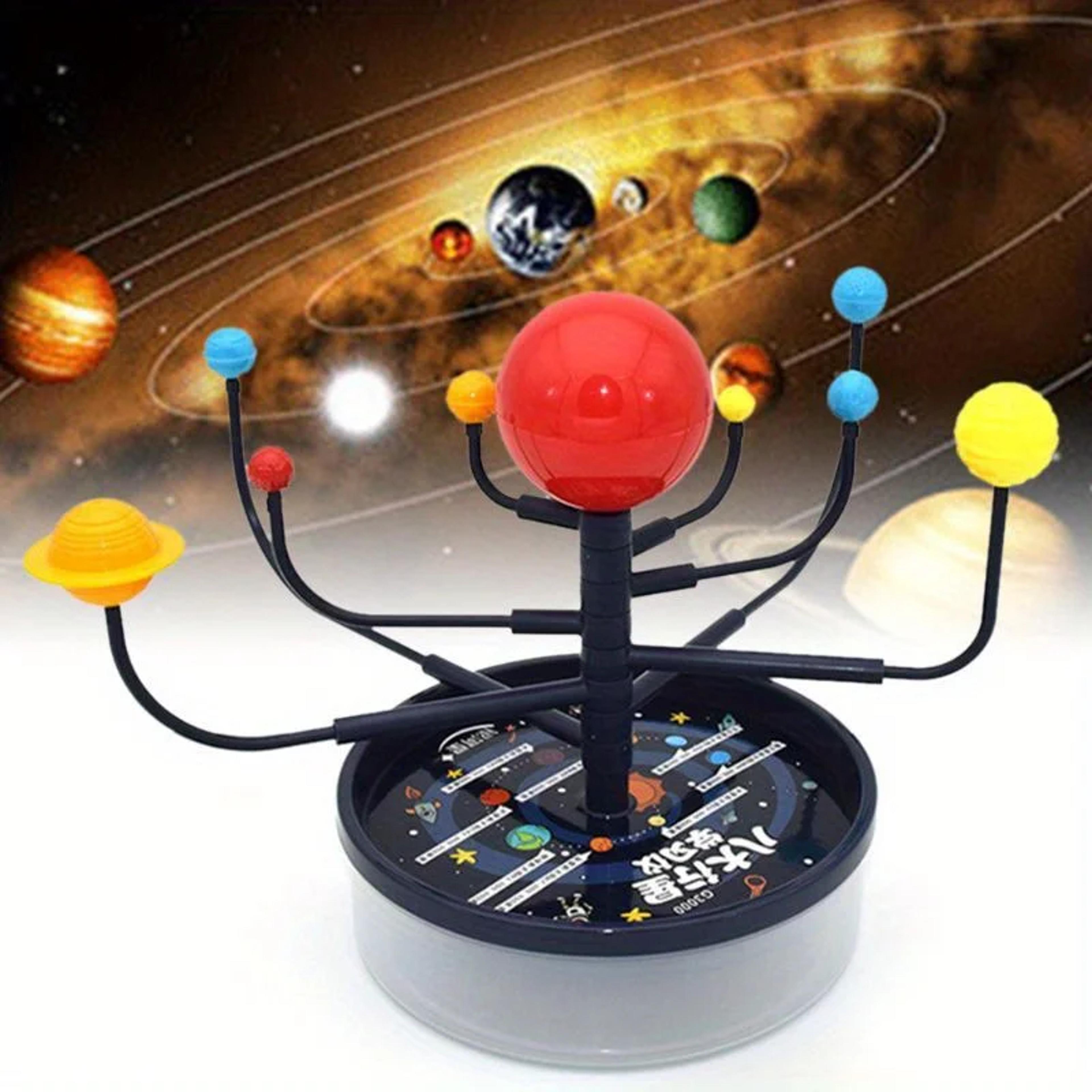 solar system nine planets model science kit diy assembly educational toy for parent-child interaction