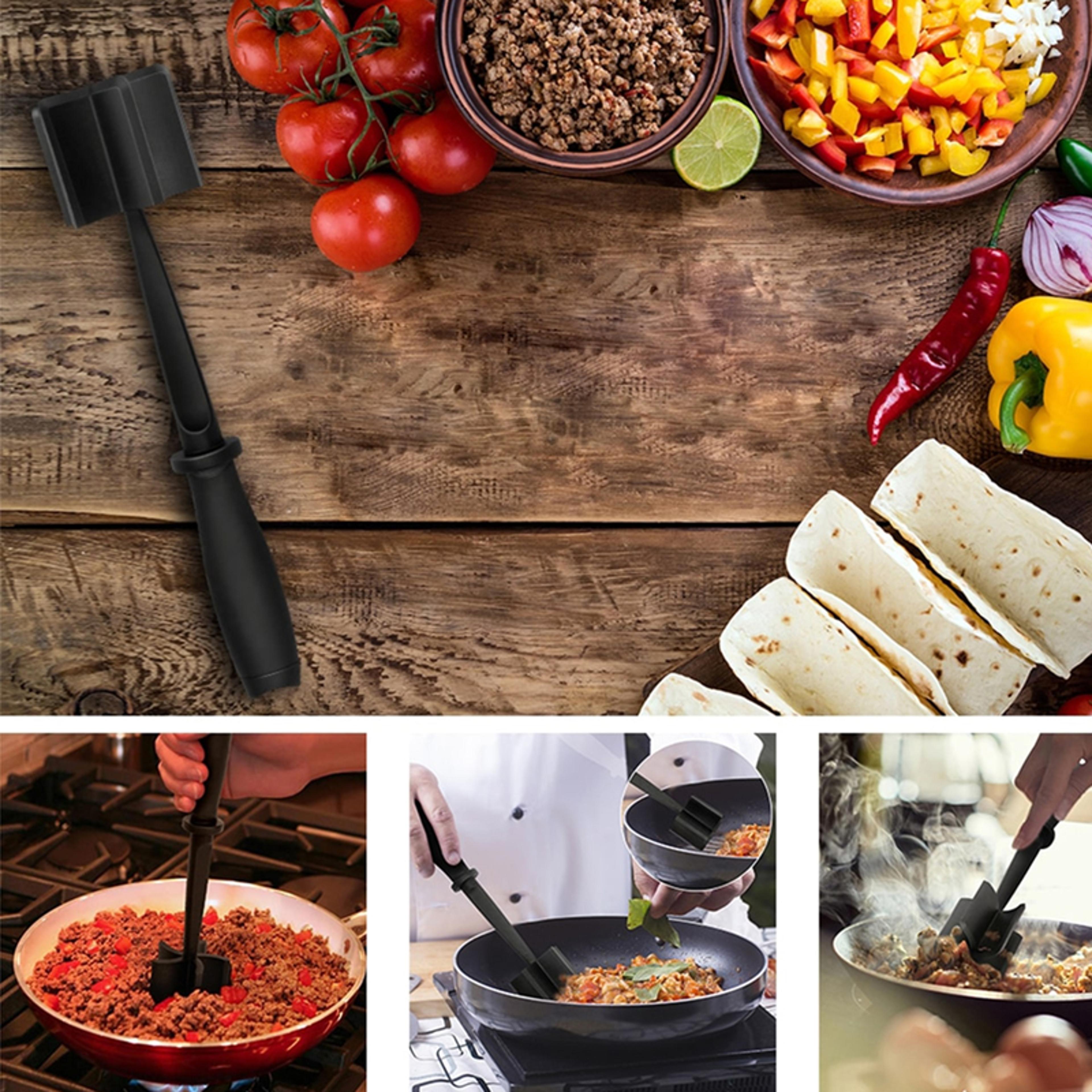 Kitchen Meat Chopper Ground Beef Masher Mixing And Grinding Spatula Meat Scraper For Mincing Meat 1