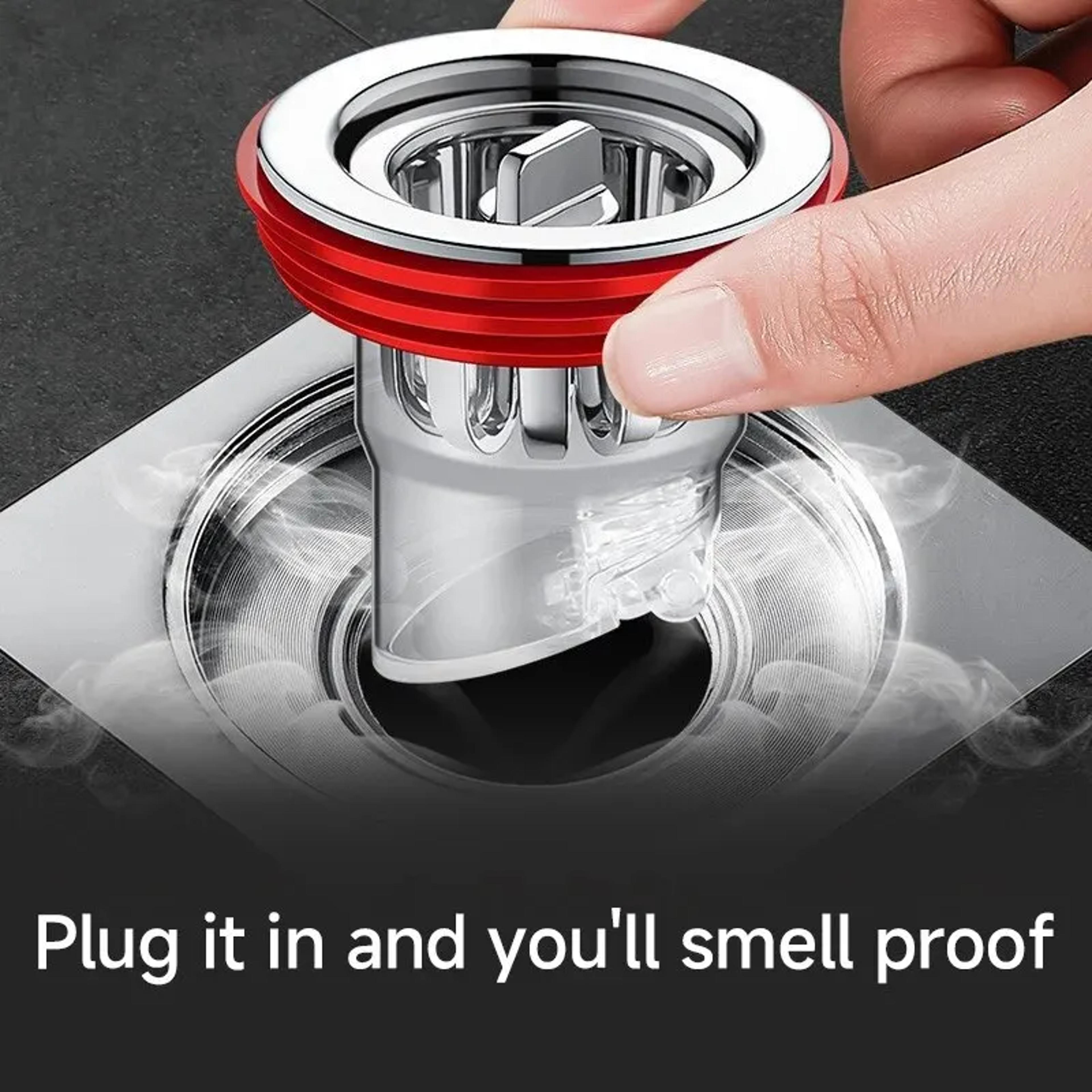 Shower Floor Drain Plug Odor Proof Backflow Preventer For Kitchen Bathroom Toilet Sewer 1