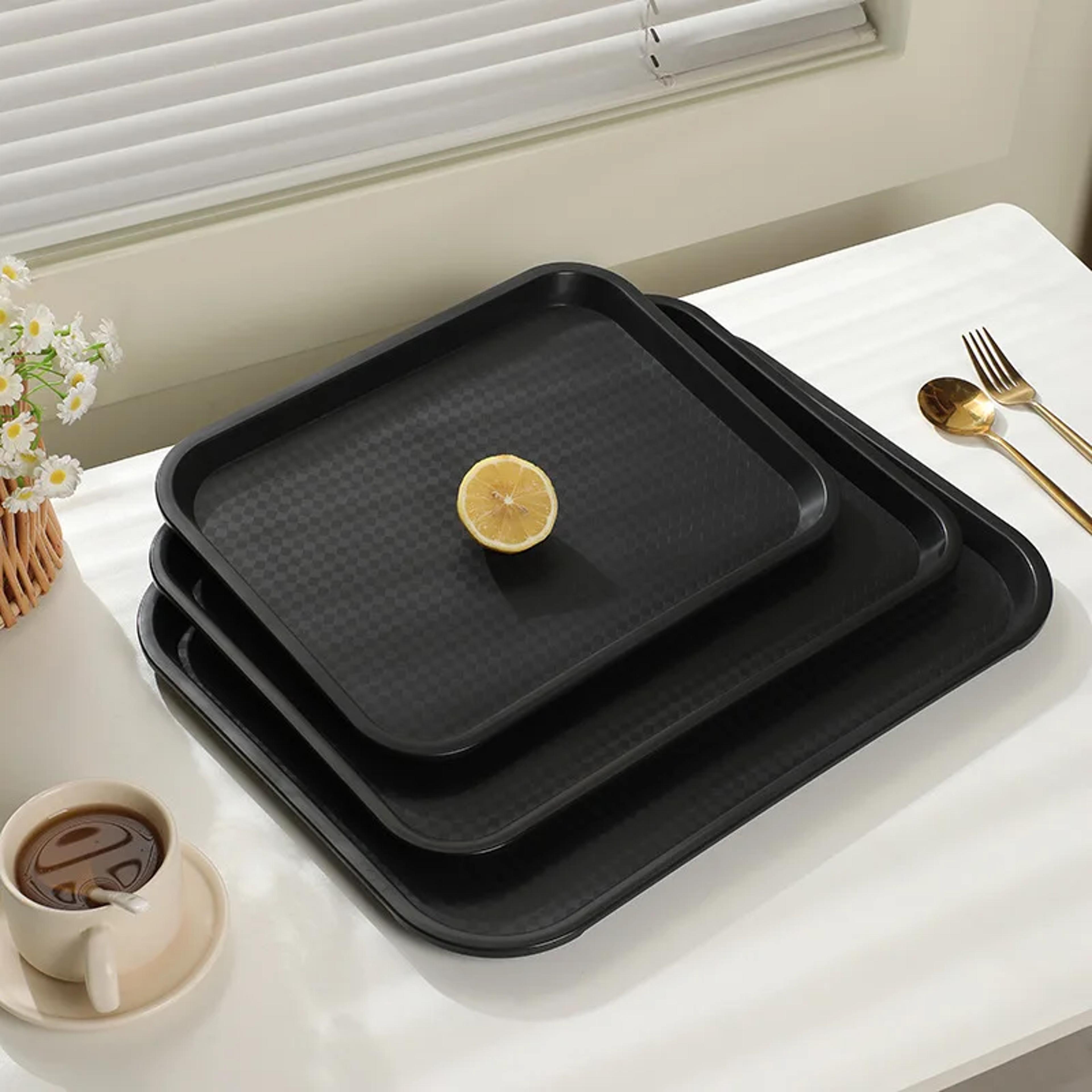 non-slip melamine serving tray for restaurants & tea service