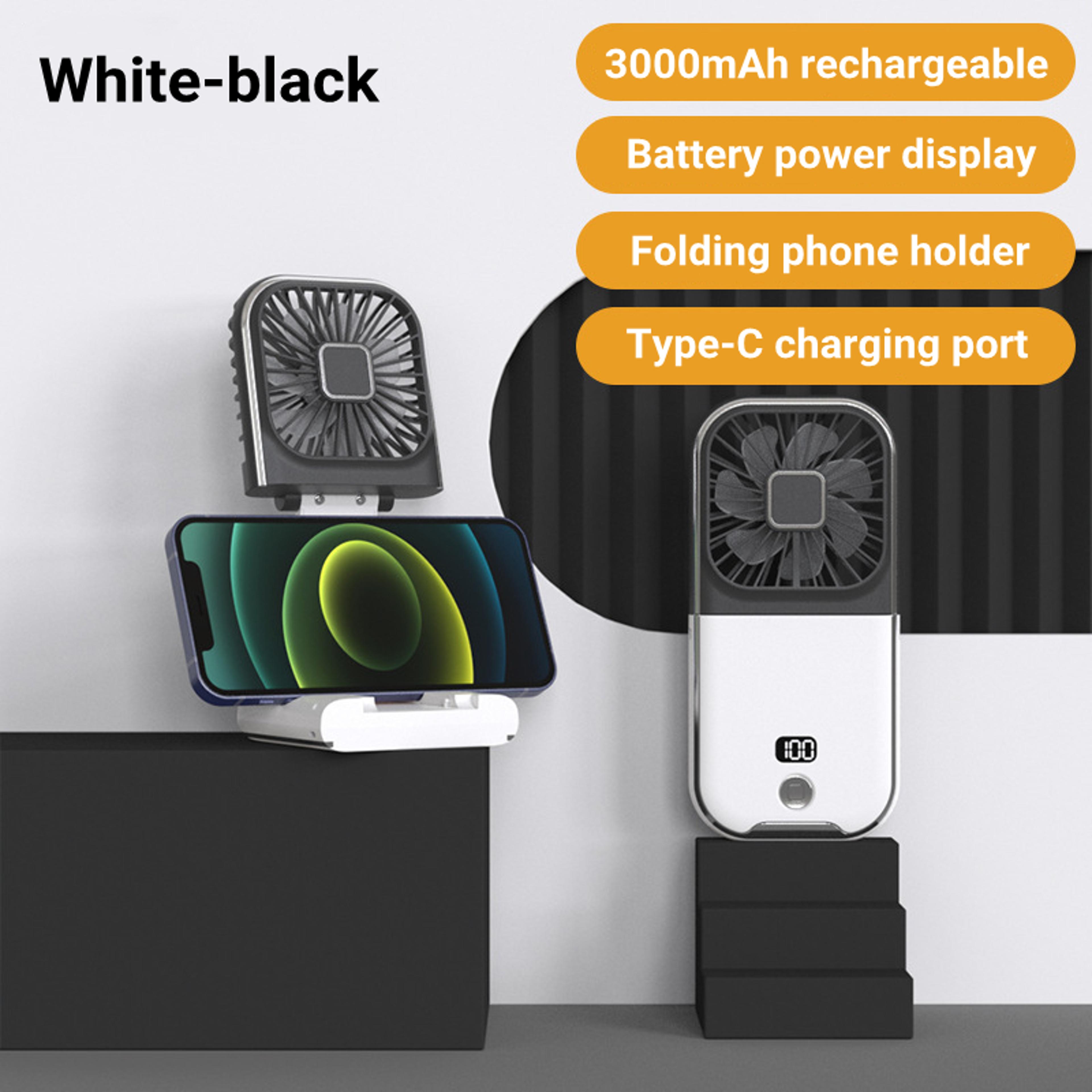 Foldable Hanging Neck Fan USB Mini Fan For Sports Camping  Cooling With Mute Desktop Refrigeration 7