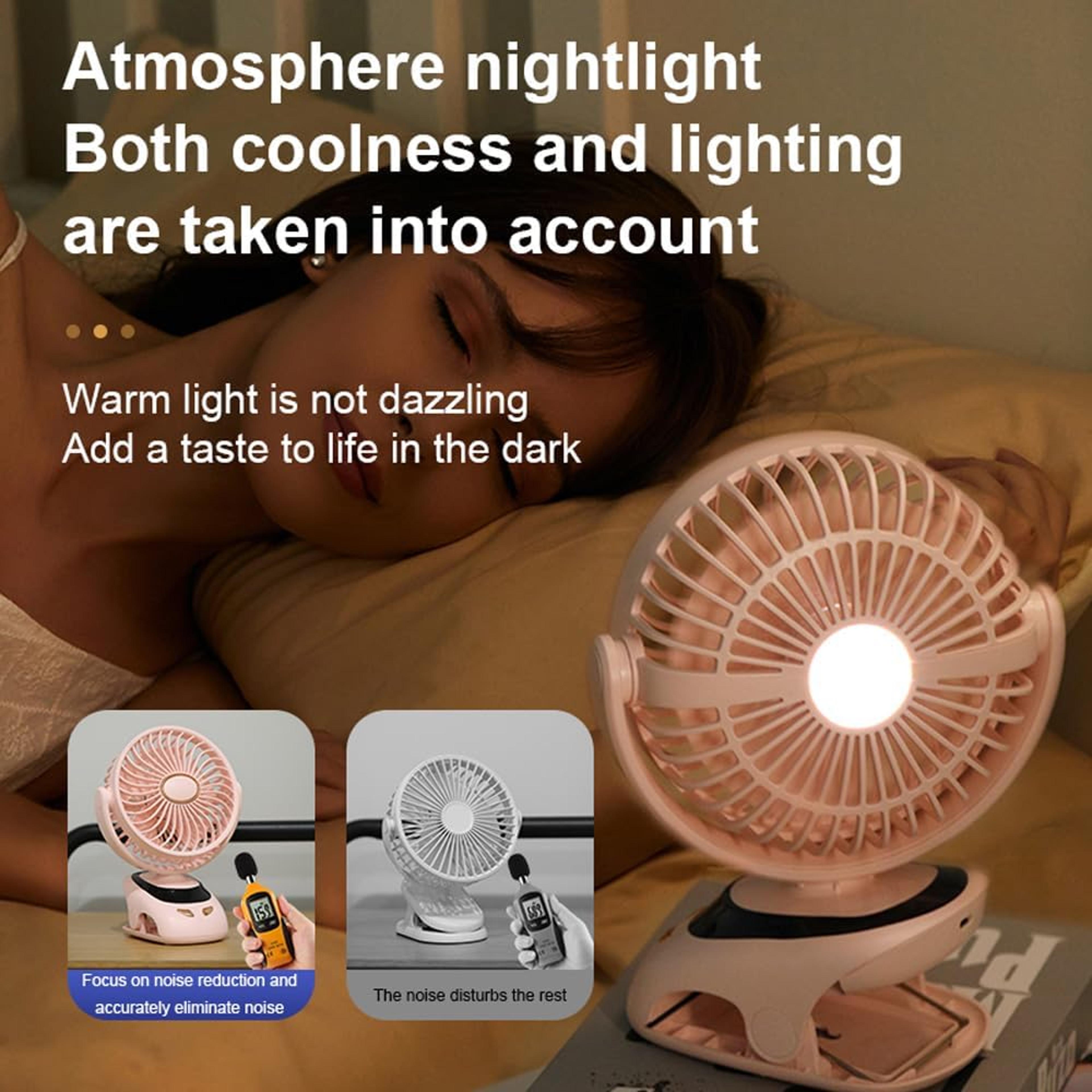 Portable USB Clip Fan For Home Office Travel  Outdoors Compact  Convenient 3