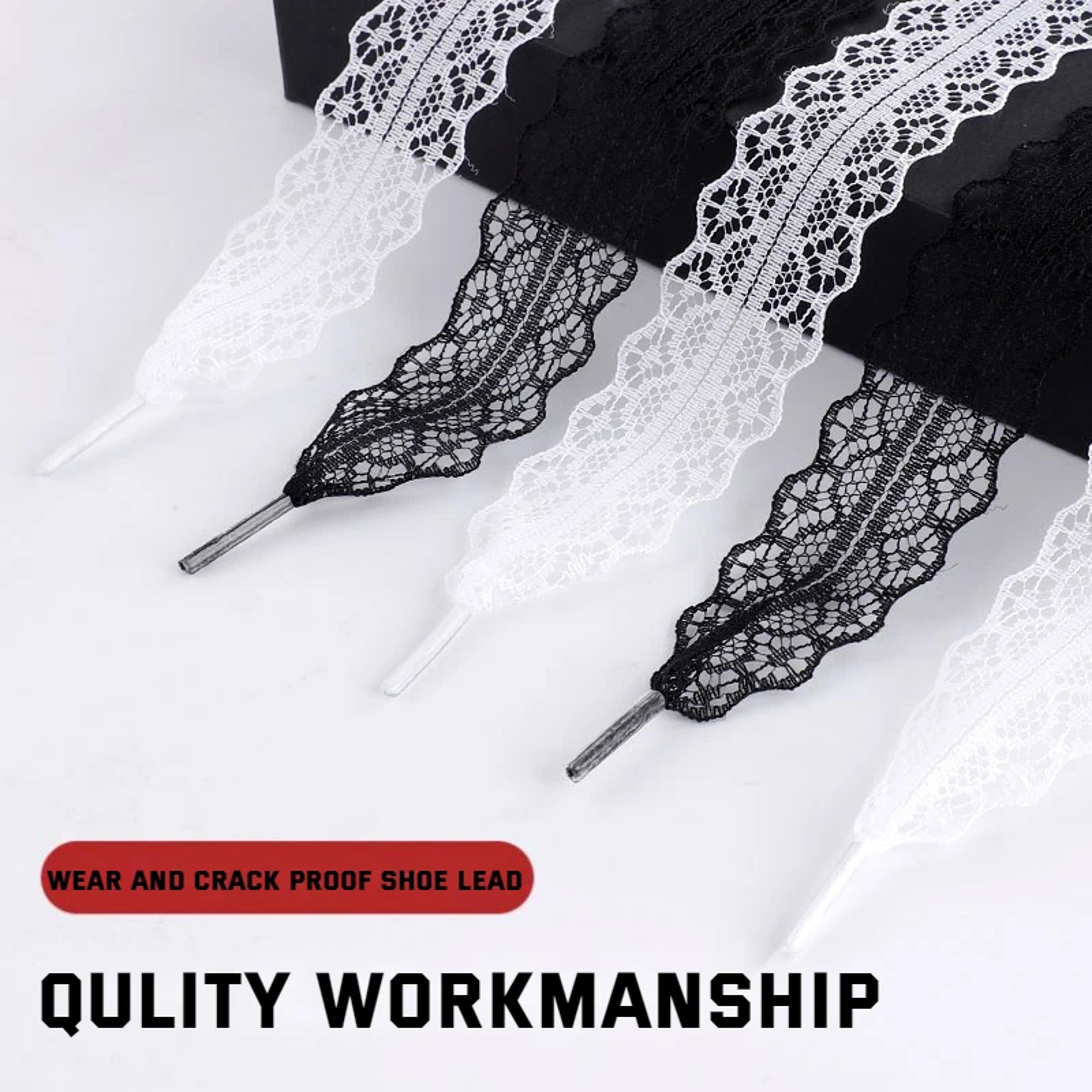 Lace Braided Shoelaces Flat Silk Shoe Laces For Ballet Sneakers 1