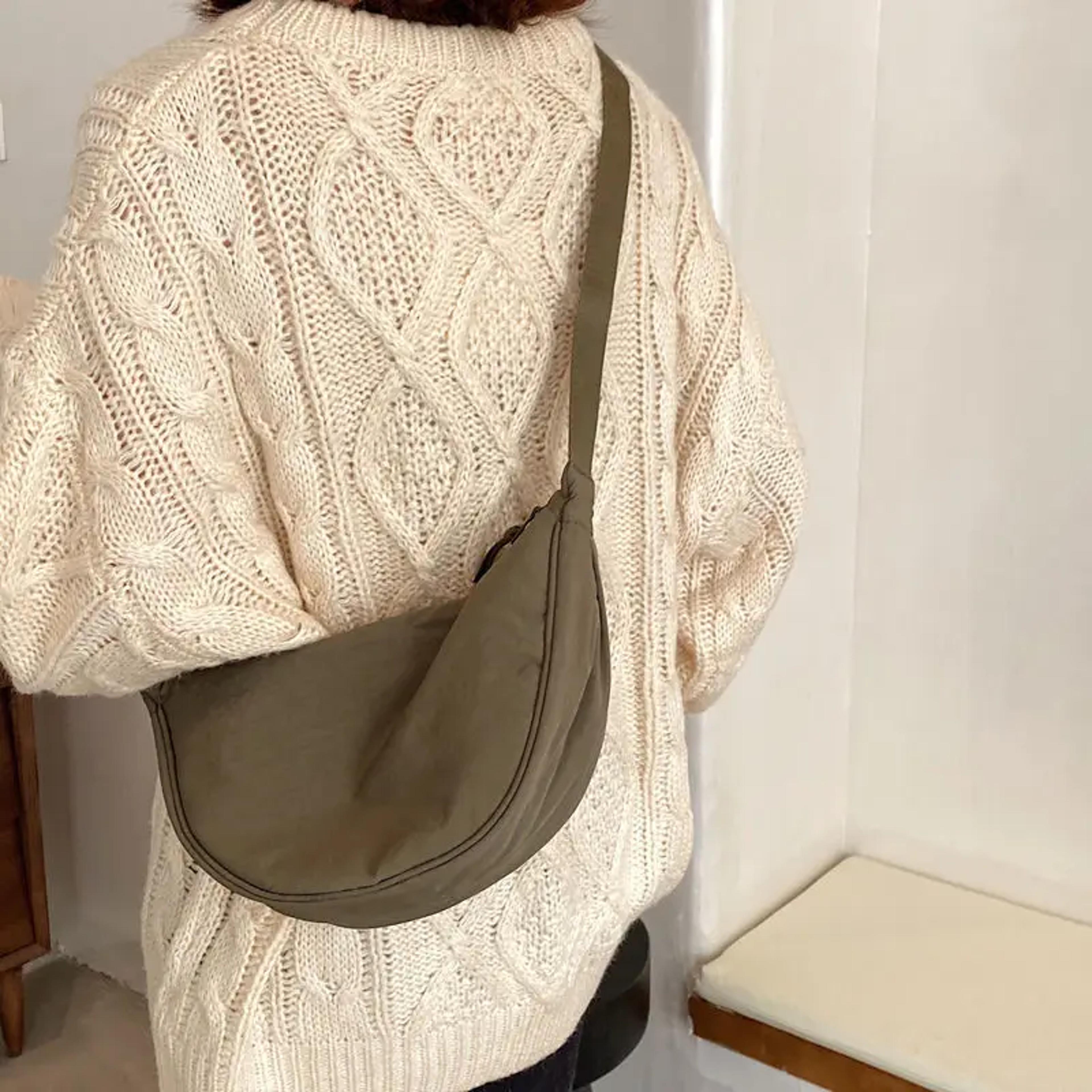 Vintage Womens Messenger Bag Nylon Casual Shoulder Crossbody Purse Lightweight Everyday Handbag 2
