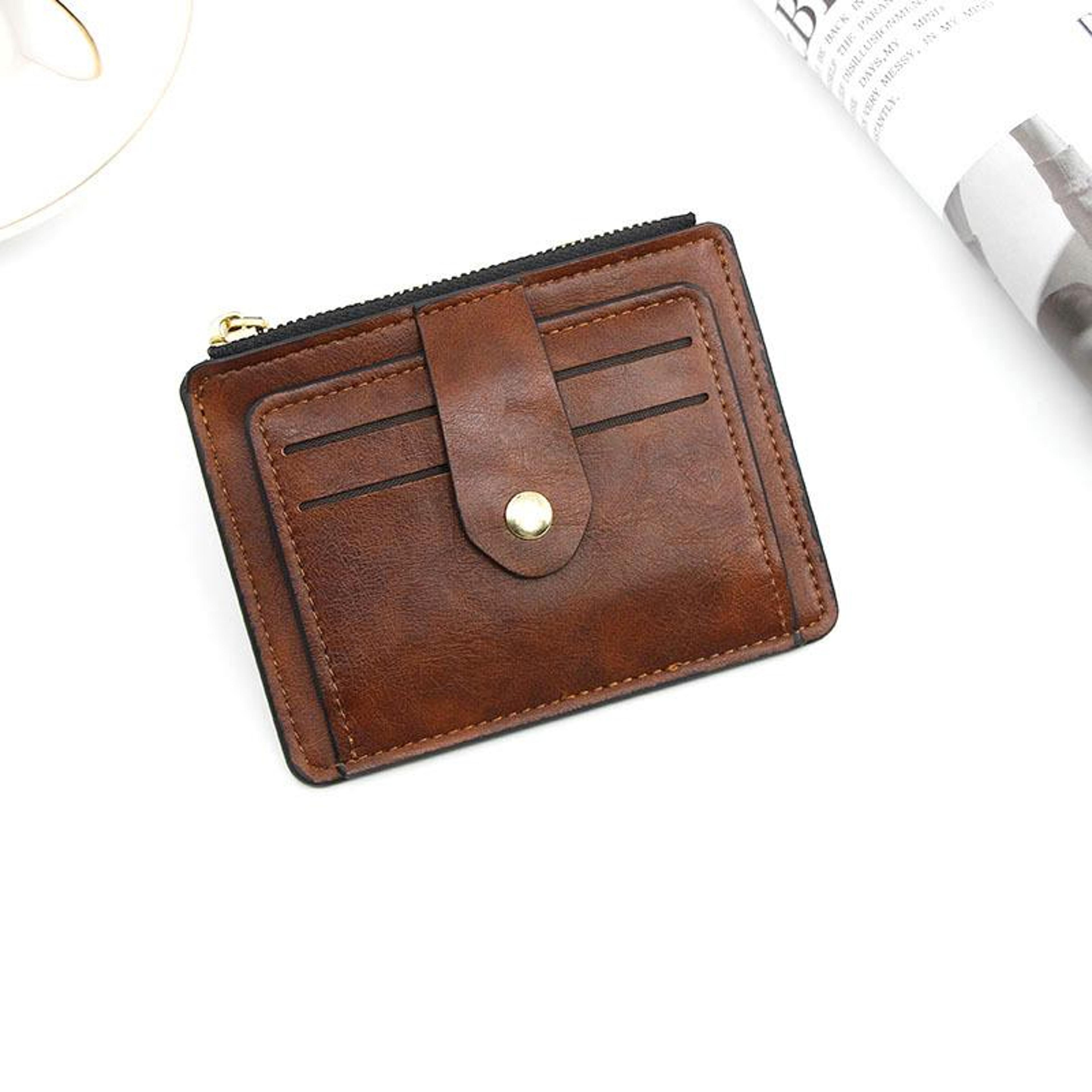 Luxury Slim Leather Wallet With Coin Pocket Mens Credit  ID Card Holder 8
