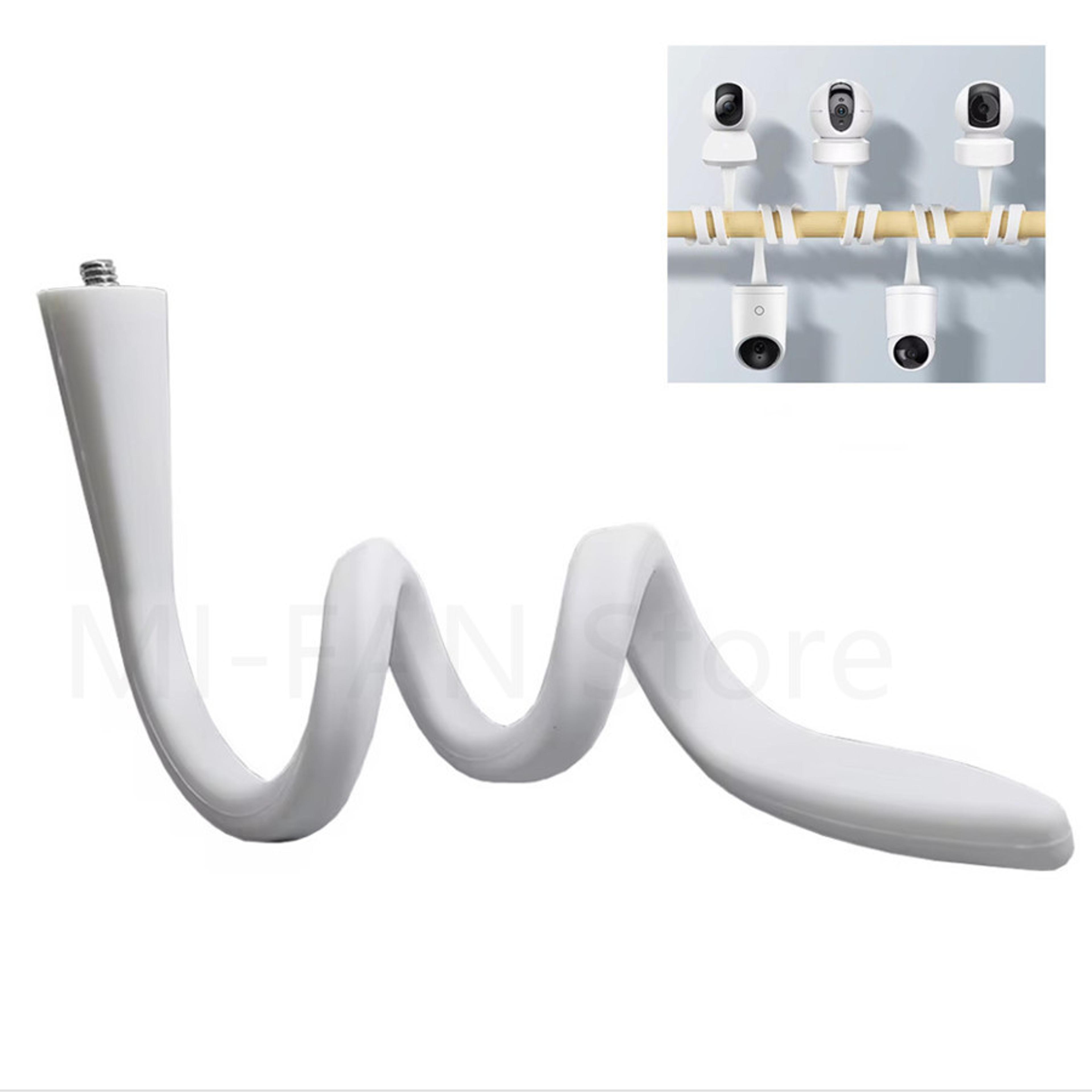 flexible baby monitor wall mount camera holder stand adjustable, hole-free crib mount
