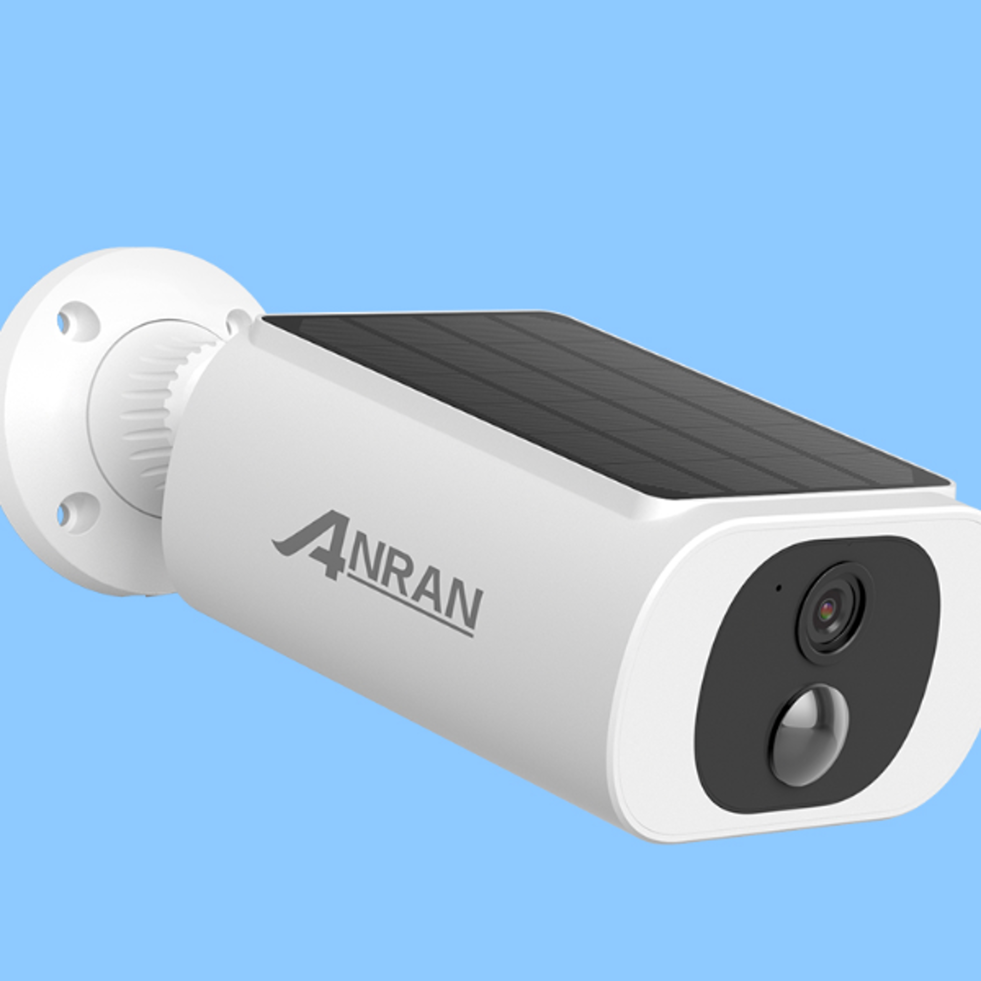 wireless solar outdoor security camera with night vision & humanoid detection