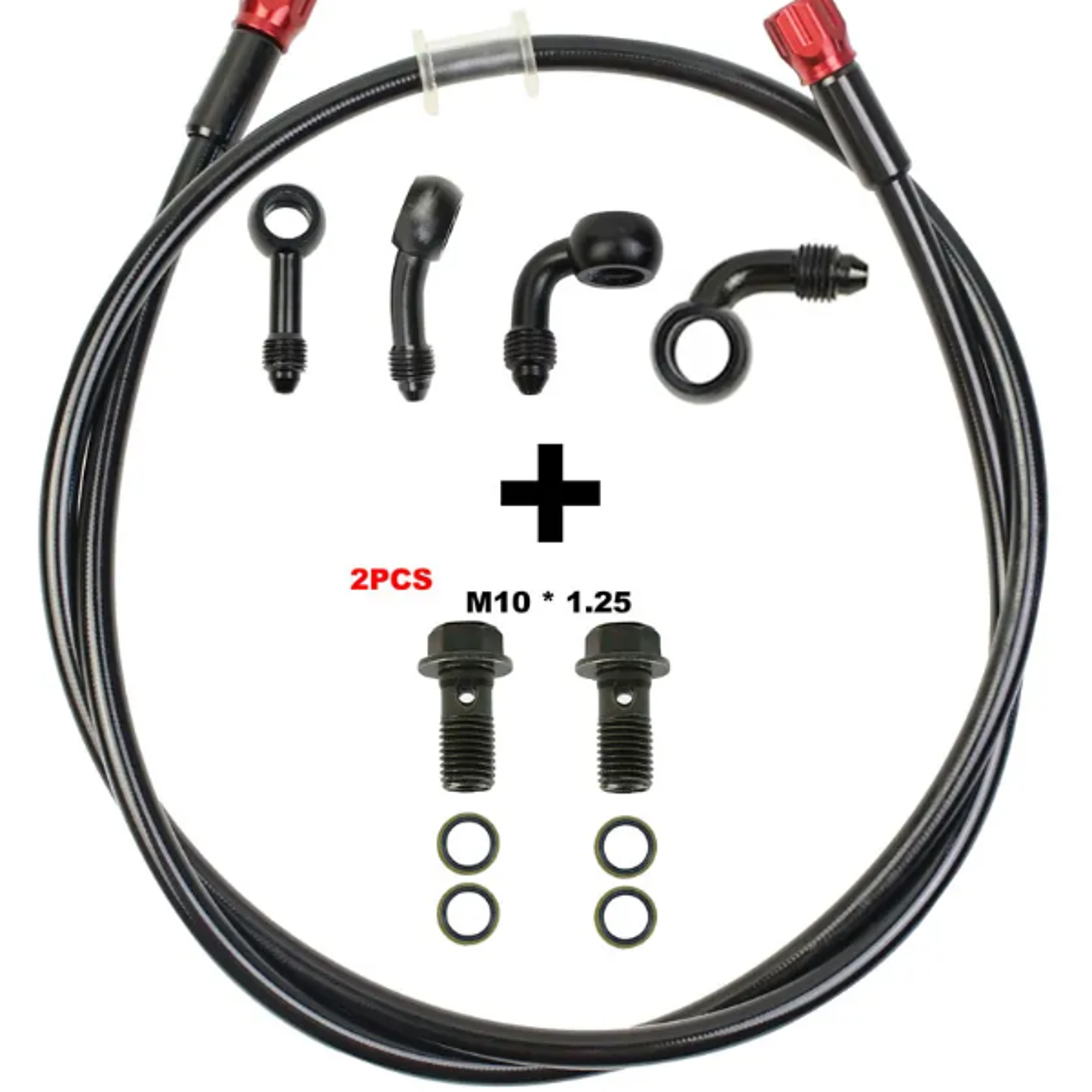 universal motorcycle hydraulic brake & clutch hose tube for dirt bikes, atvs, scooters, and go-karts