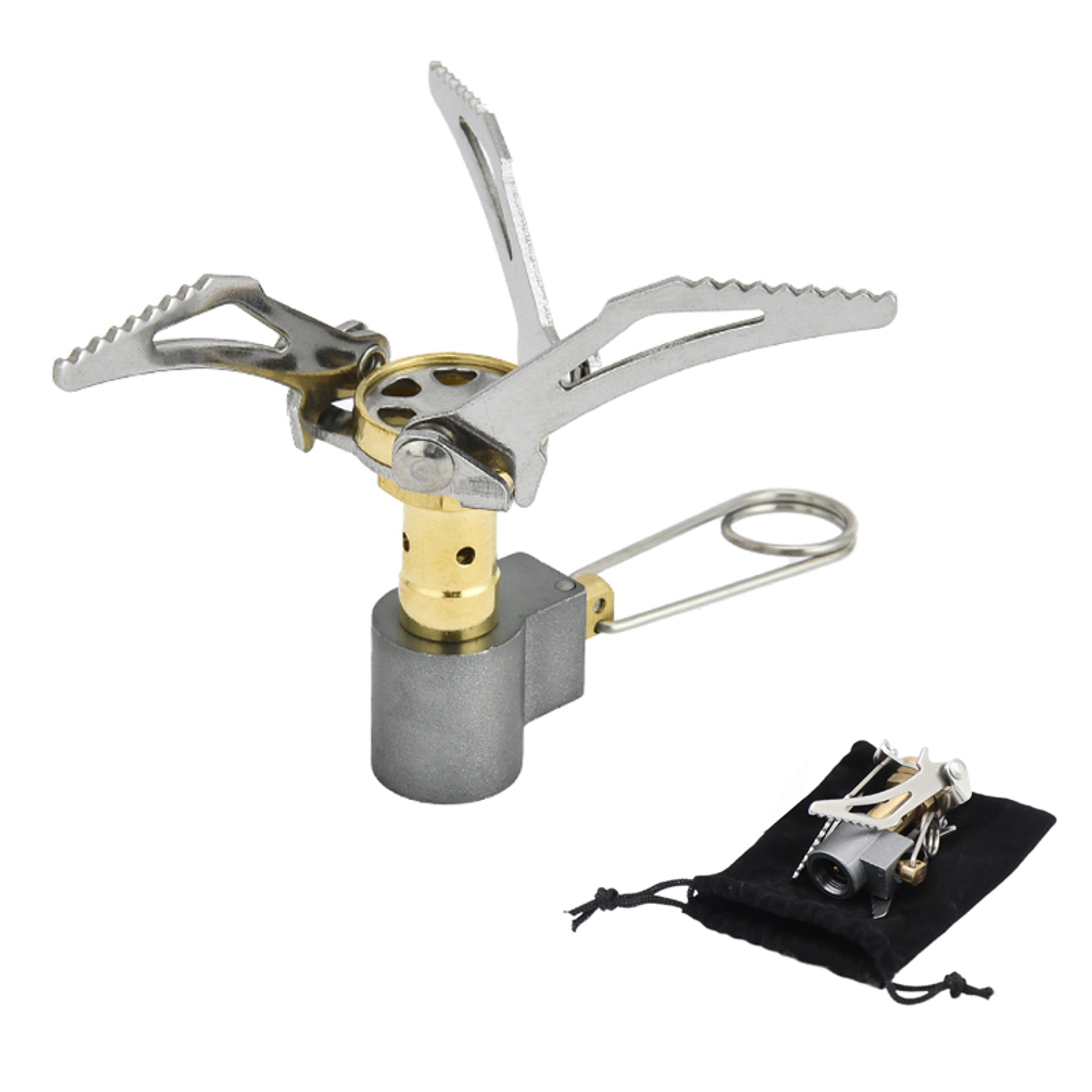 ultralight outdoor gas burner stove for camping & hiking high-efficiency folding fire heater