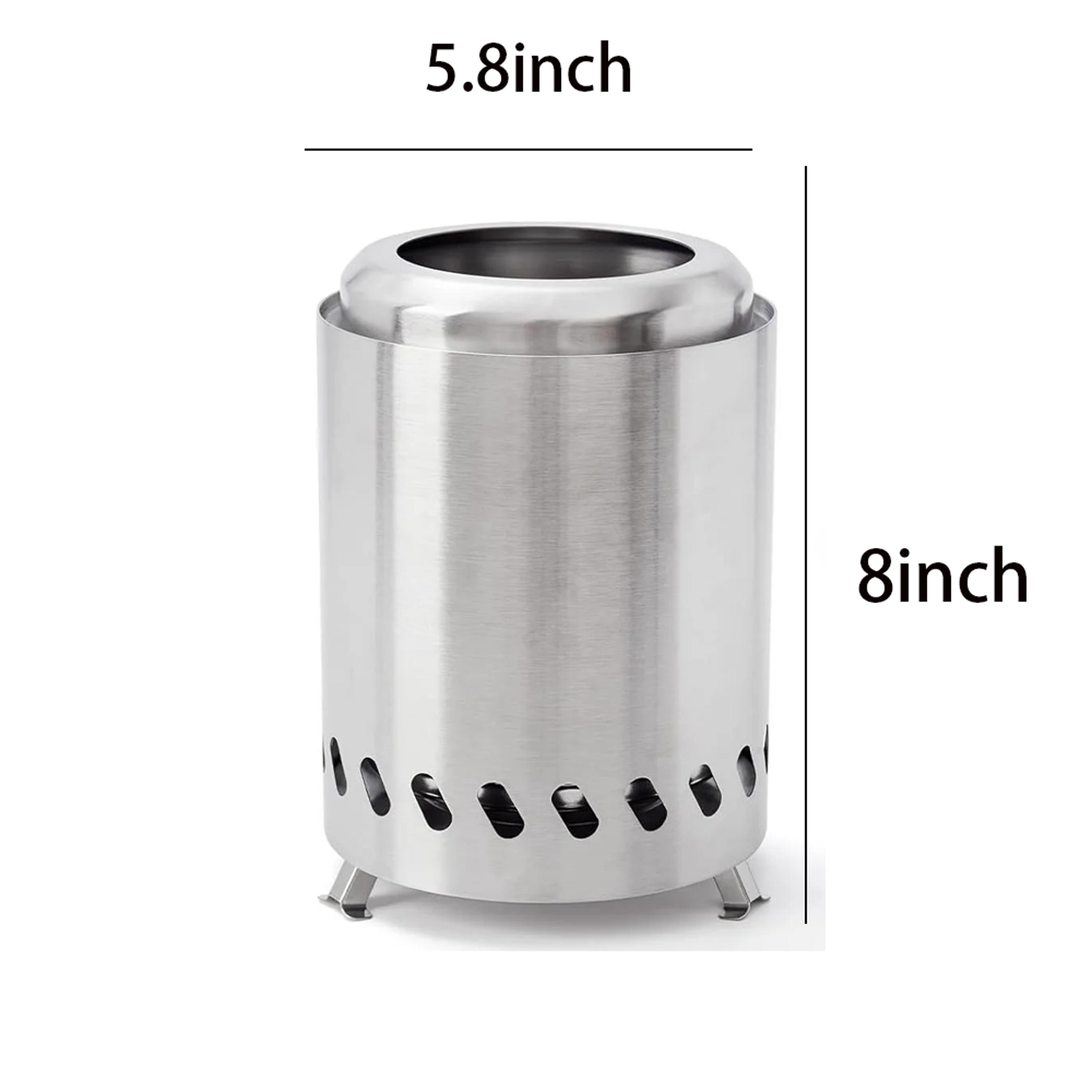 Portable Stainless Steel Wood Burner Stove For Camping  Outdoor Adventures Smokeless Mini Firewood  6