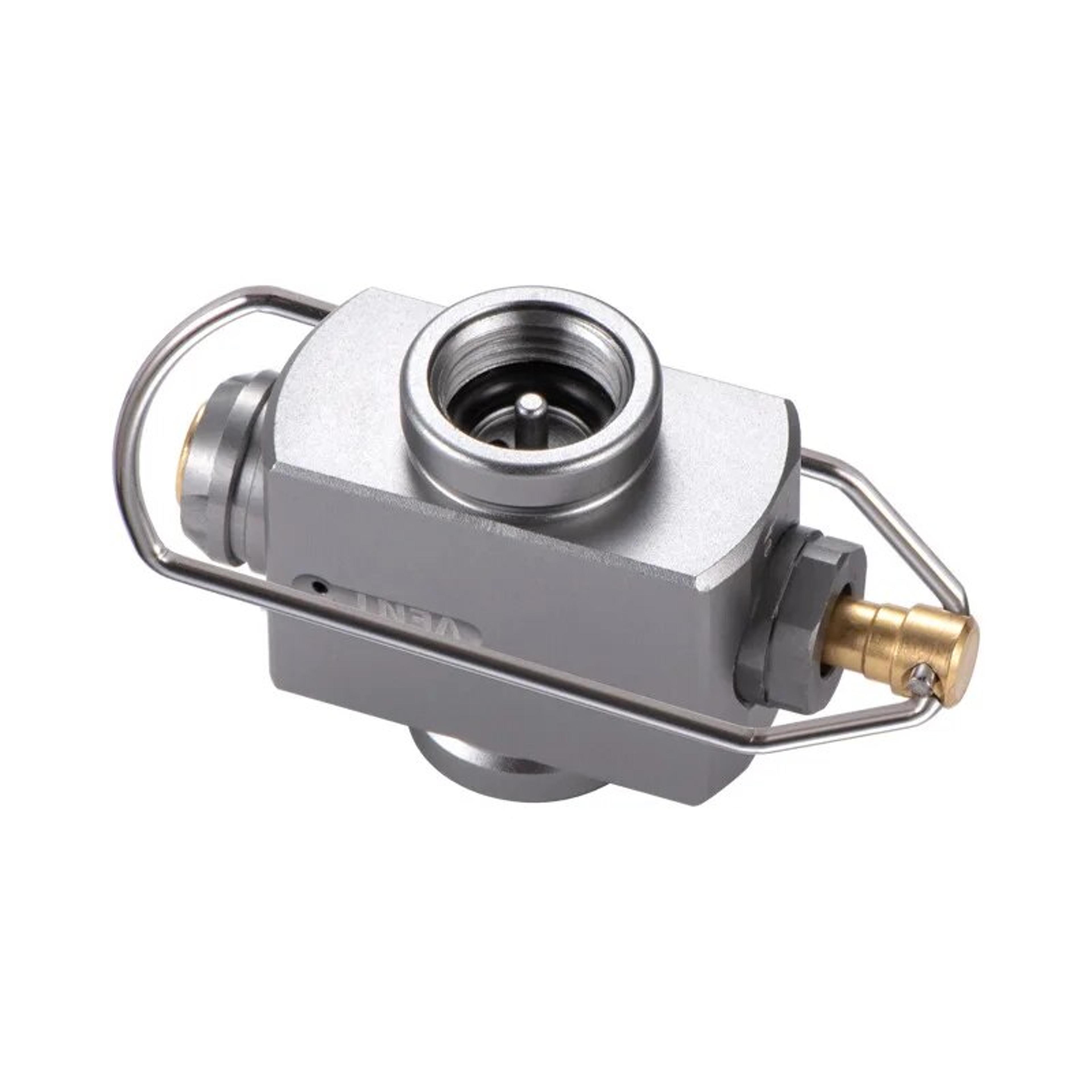 Camping Gas Tank Refill Adapter With Pressure Relief Valve Outdoor Gas Adapter Connector 2