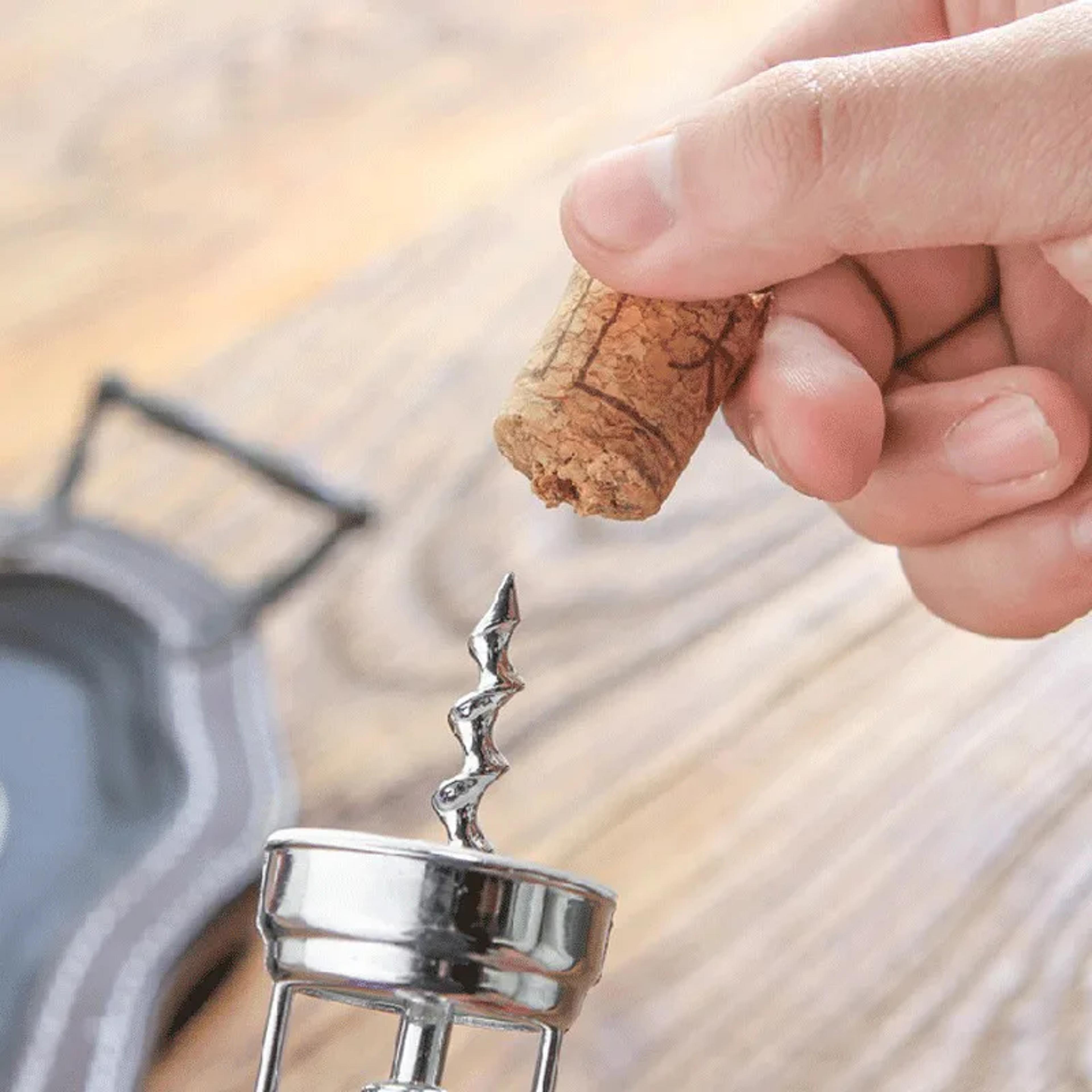 Premium Zinc Alloy Wine Bottle Opener Classic Champagne Corkscrew With Stainless Steel Drill 2
