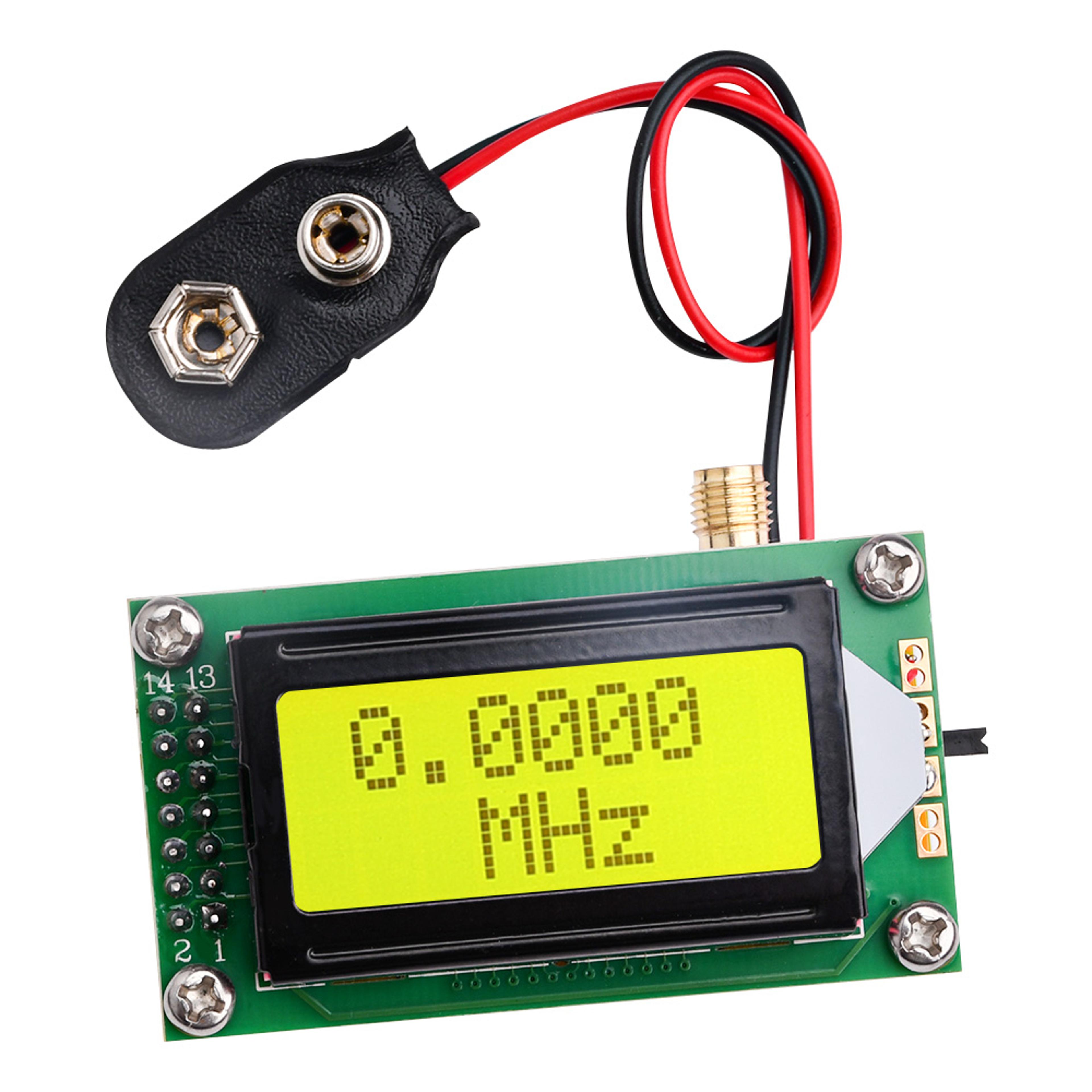 digital frequency counter module with backlit display for ham radio testing