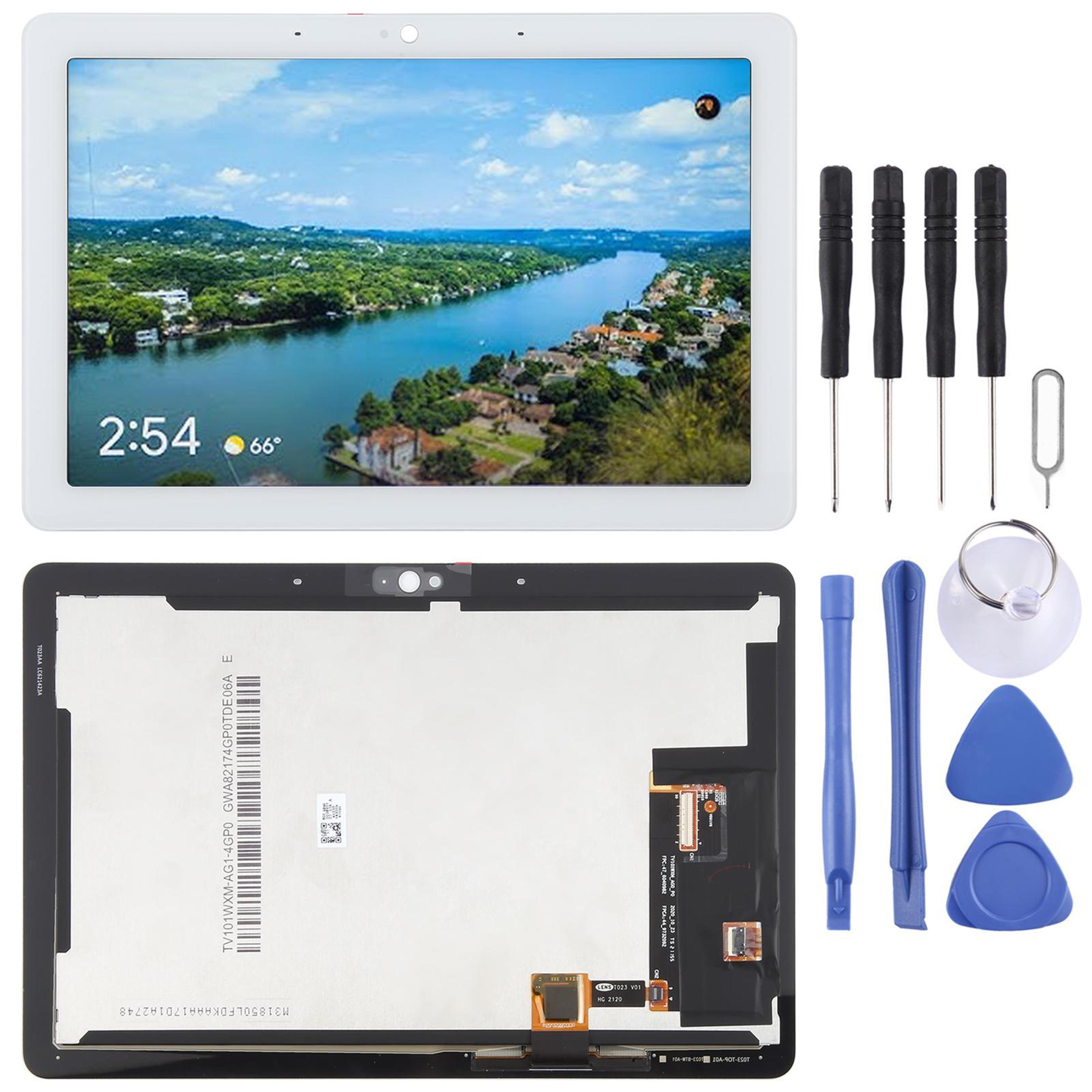 google nest hub max screen replacement lcd touch digitizer assembly white