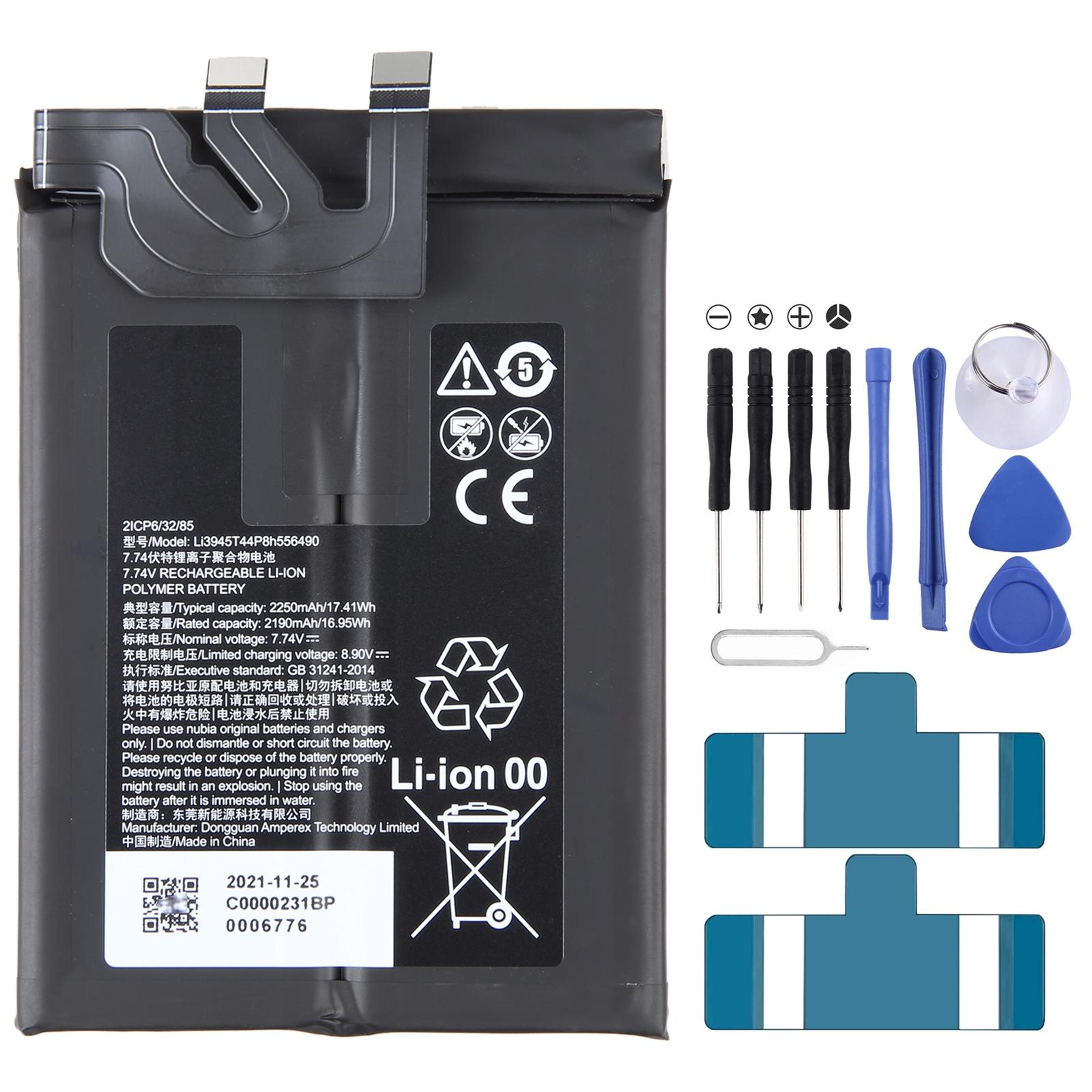 zte redmagic 7 battery replacement 2250mah li3945t44 for redmagic 6 pro and 6s pro