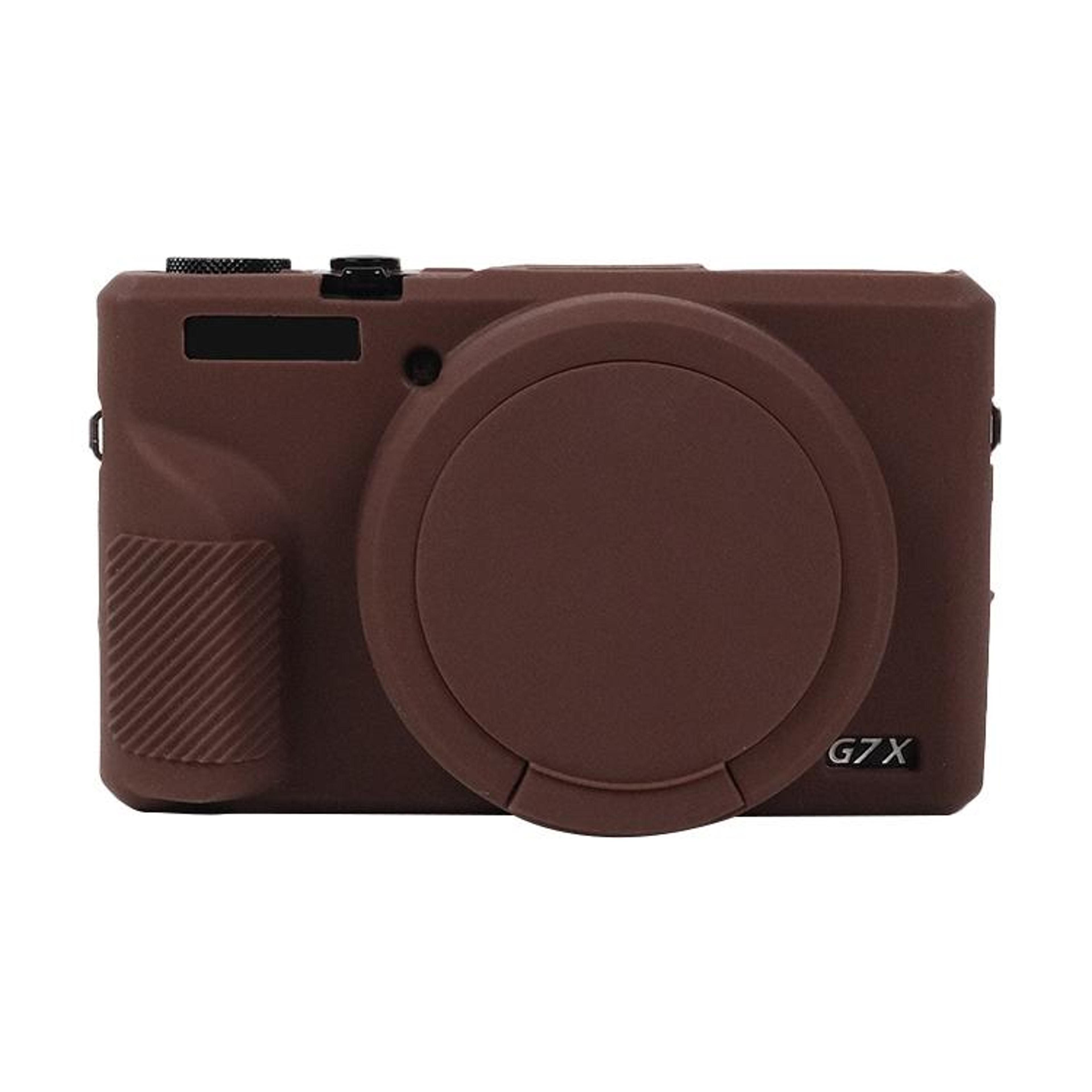canon powershot silicone camera case with lens cover soft protective cover for g7x mark iii