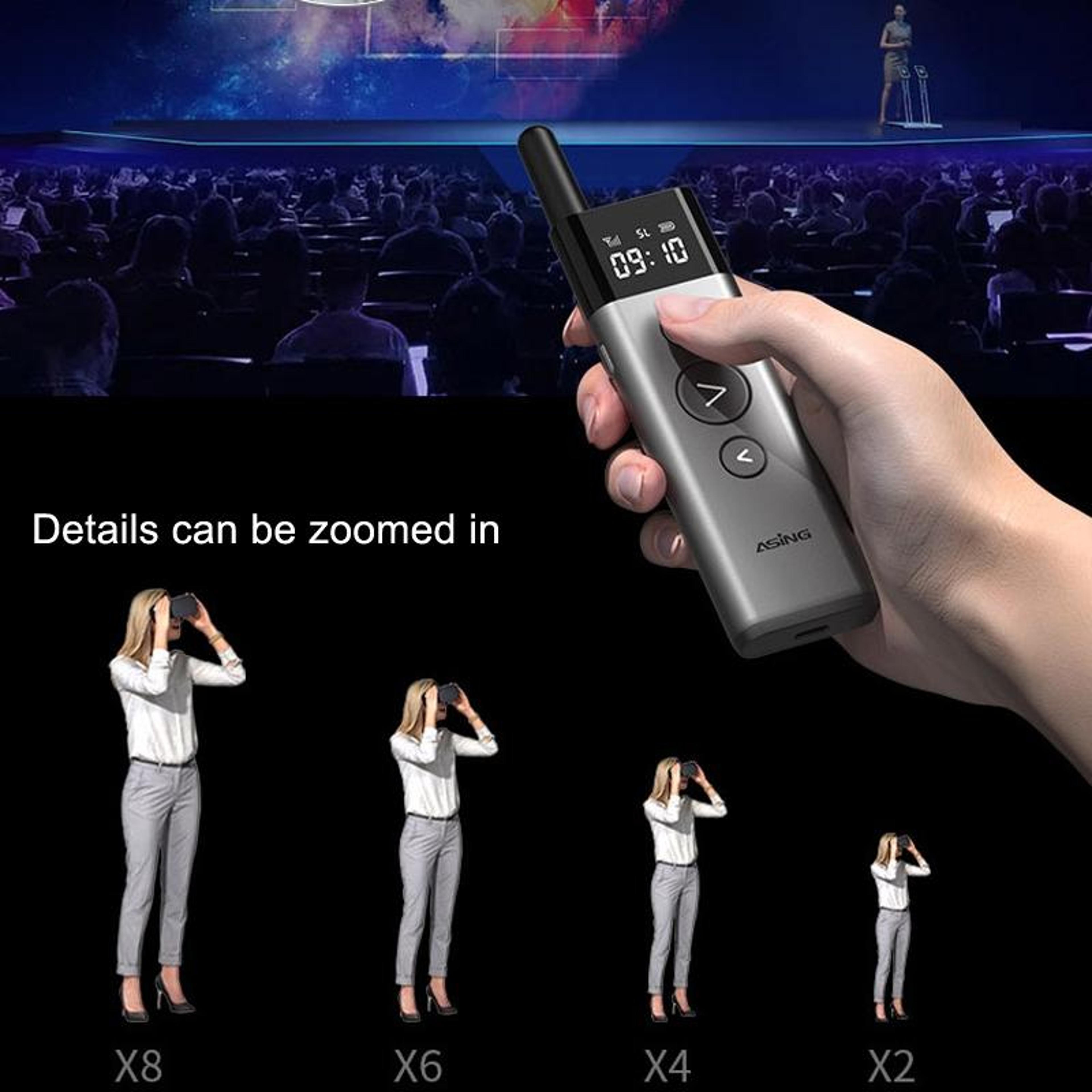 Wireless Presentation Clicker With Green Laser Pointer 300m Range USB PowerPoint Remote 6
