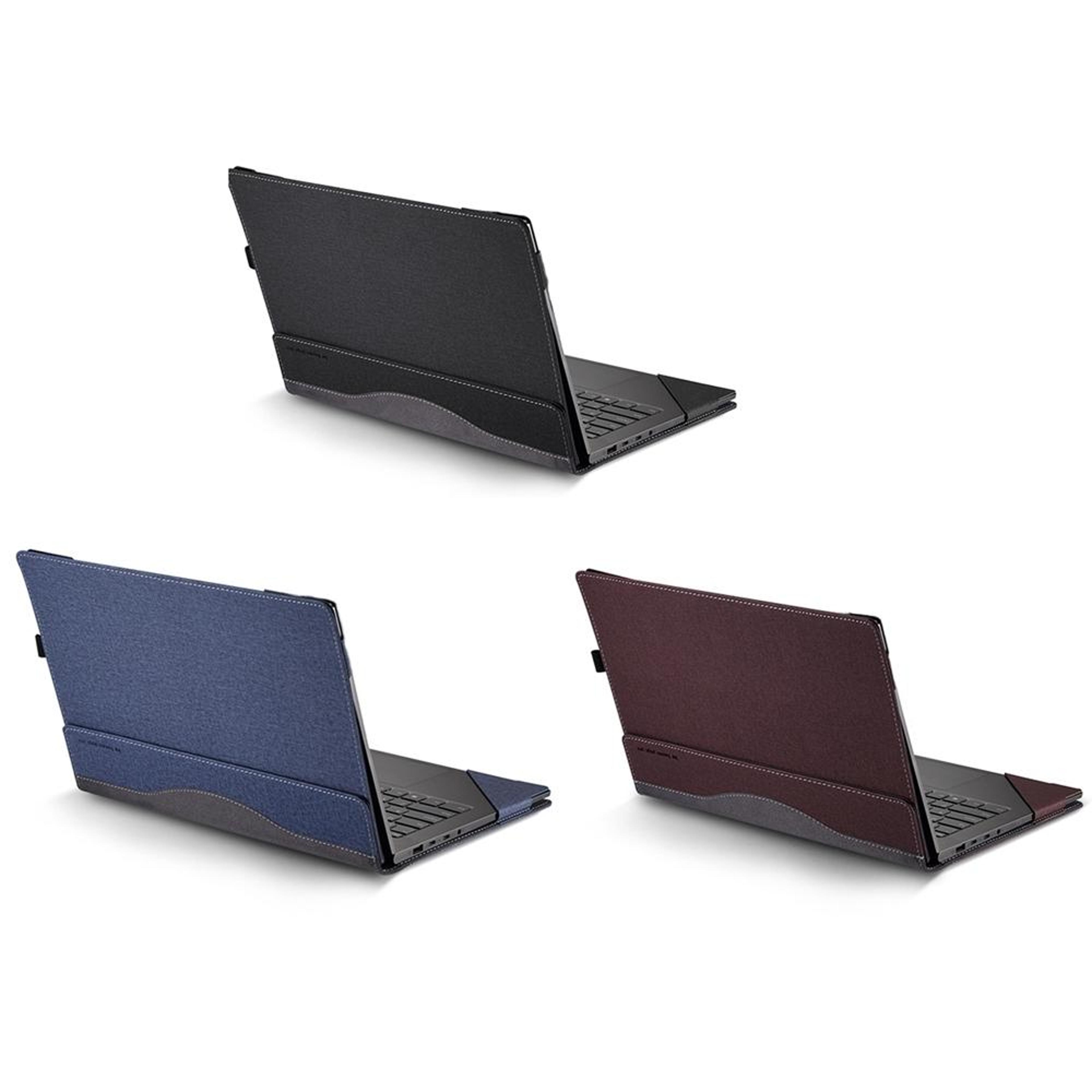 premium pu leather laptop sleeve case shockproof hp laptop cover slim protective design