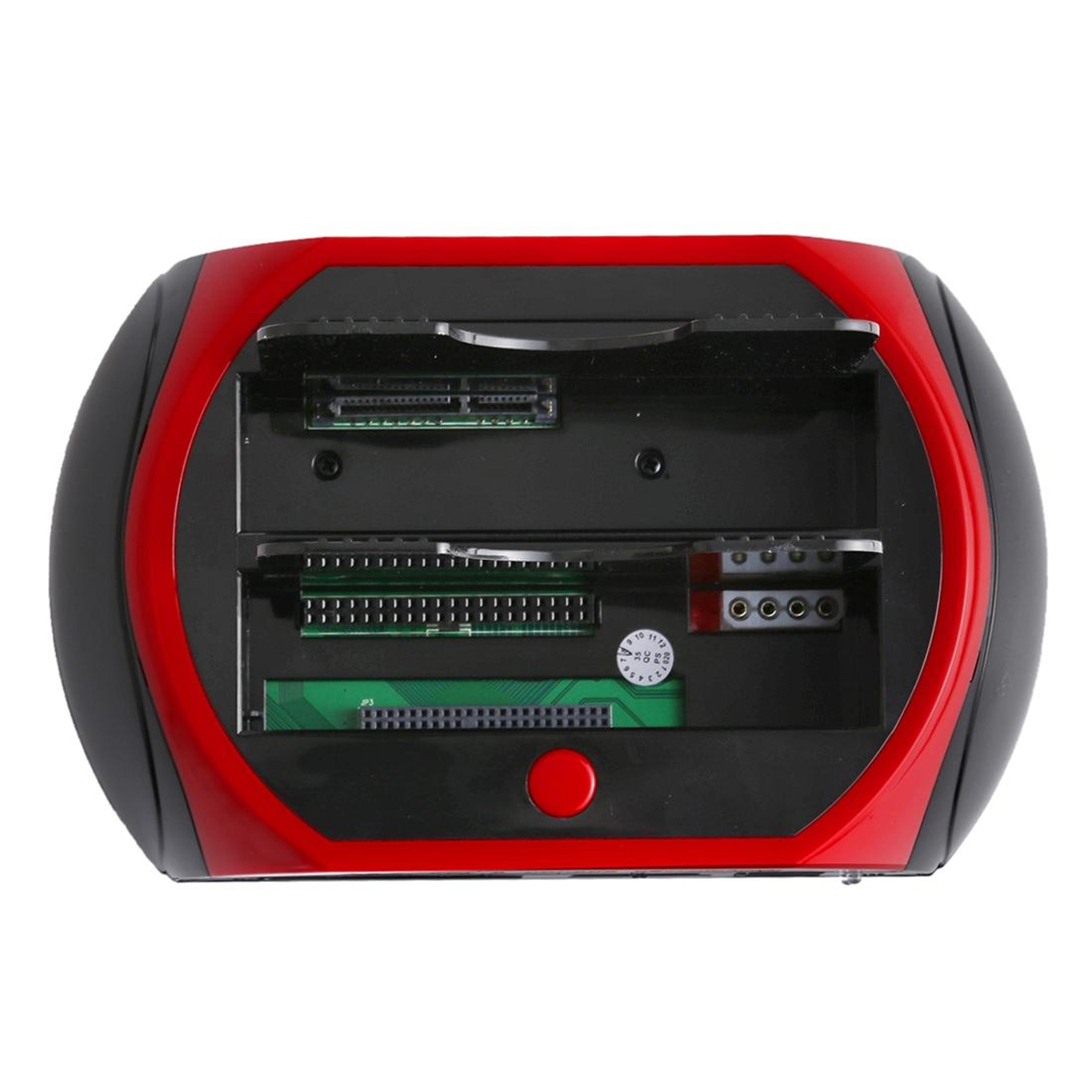 AllinOne Dual Bay SATA IDE HDD Dock With USB 30 Cloning  Card Reader Hub 3