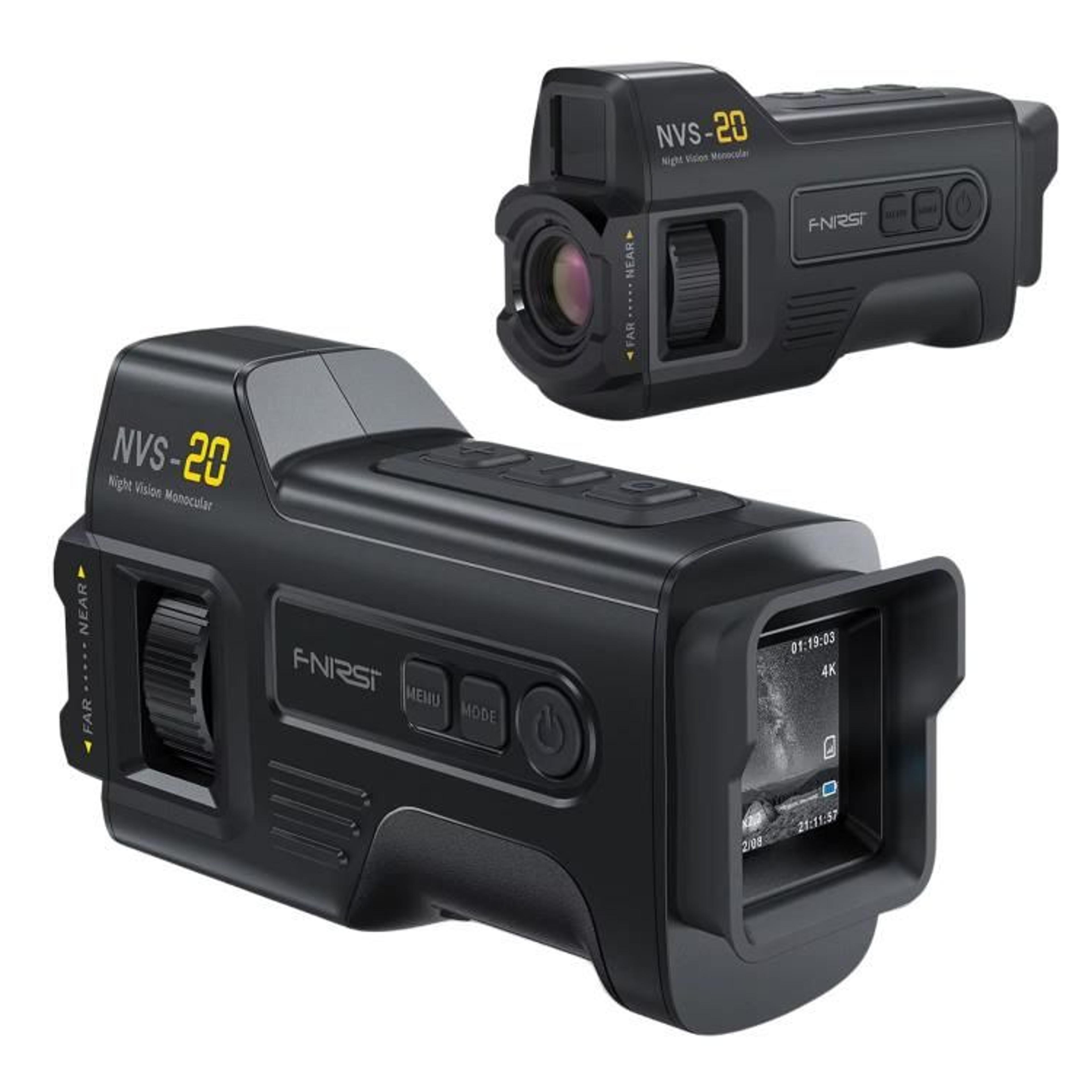4k night vision monocular infrared camera with zoom & long range viewing