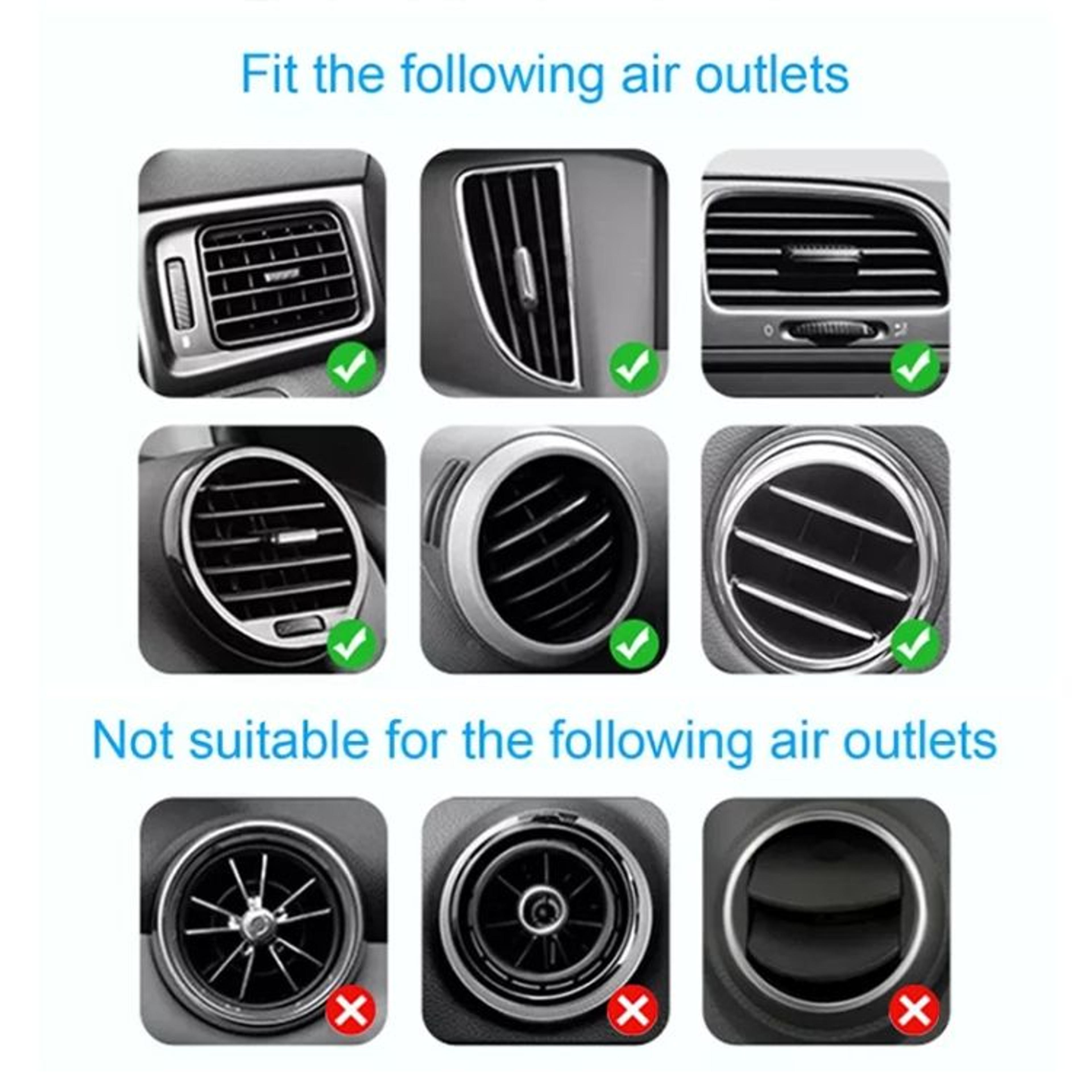 MagSafe Compatible Magnetic Car Wireless Charger Stand 15W Fast Charging 4