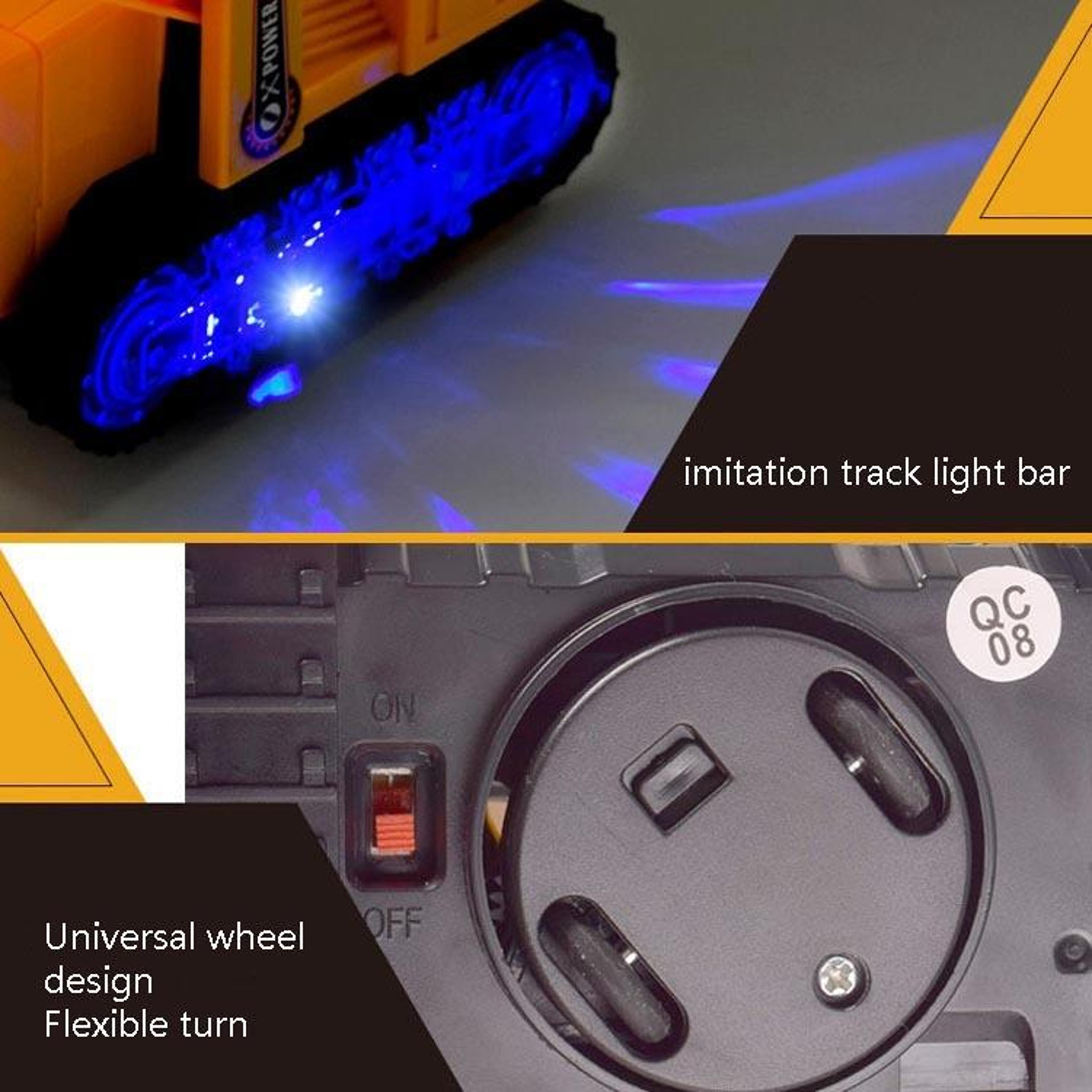 Kids Excavator Toy With Lights And Music Transforming Construction Toy Truck For Toddlers 5
