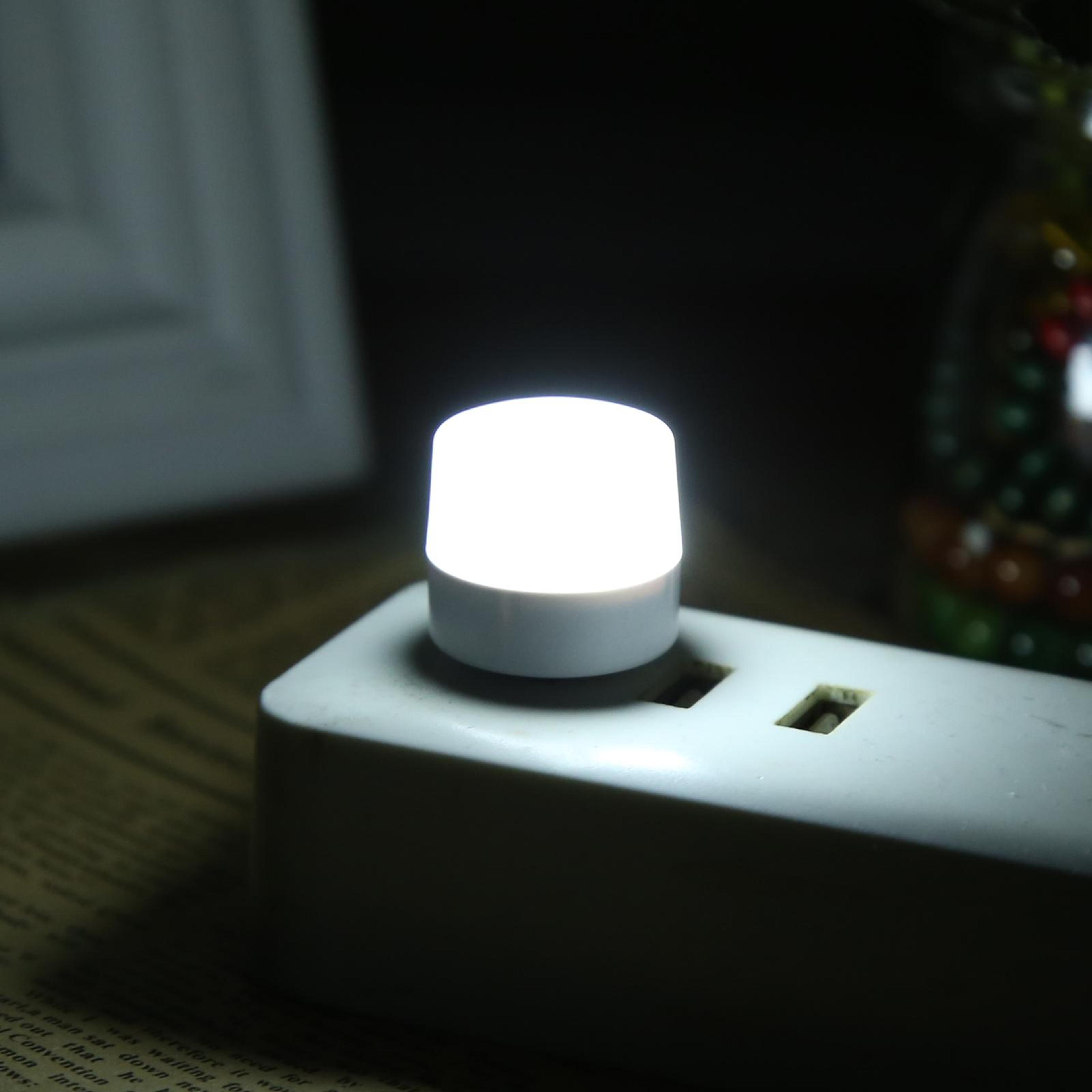 portable usb night light mini led lamp with warm & white light for travel and bedside