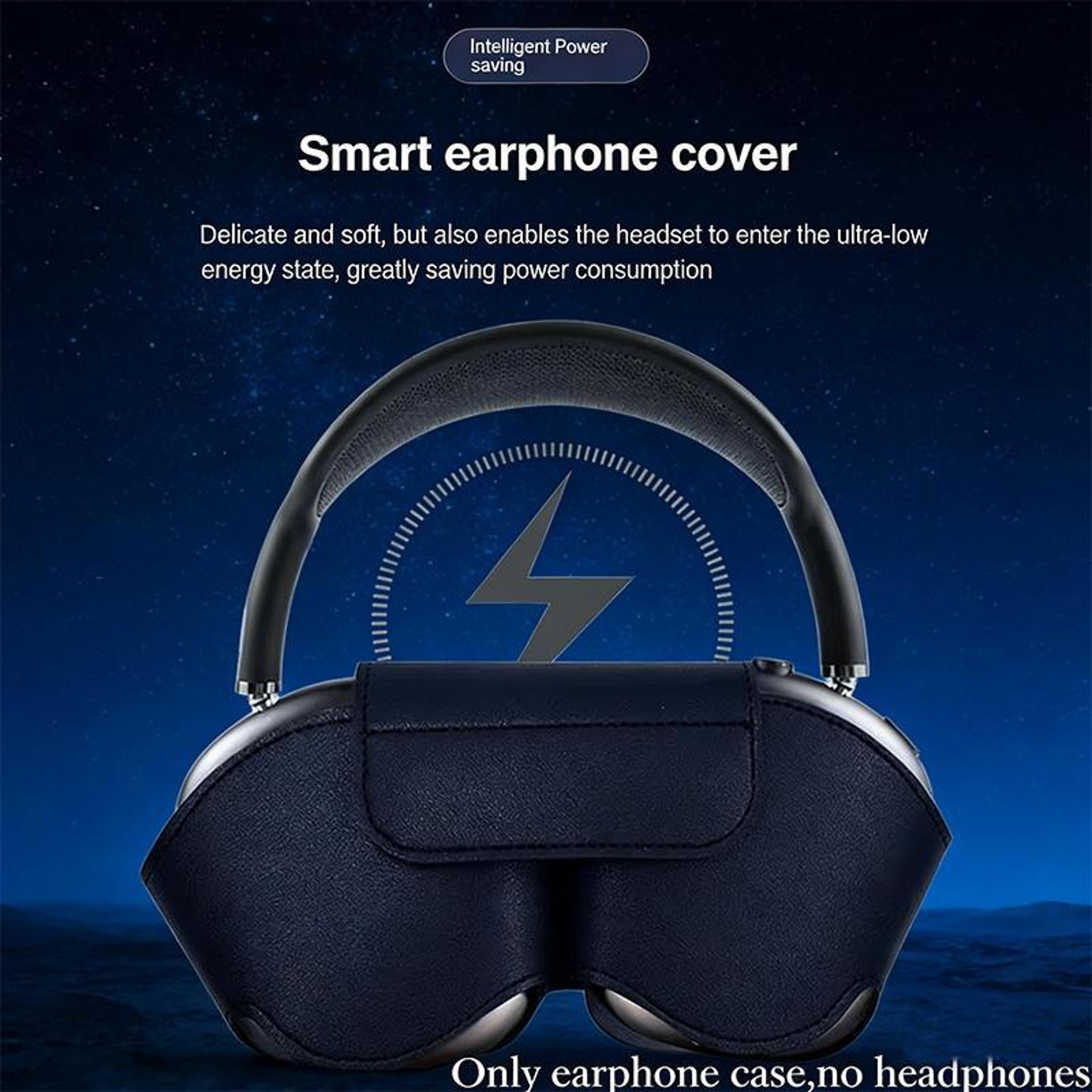 Magnetic Vegan Leather AirPods Max Case Protective Cover 2