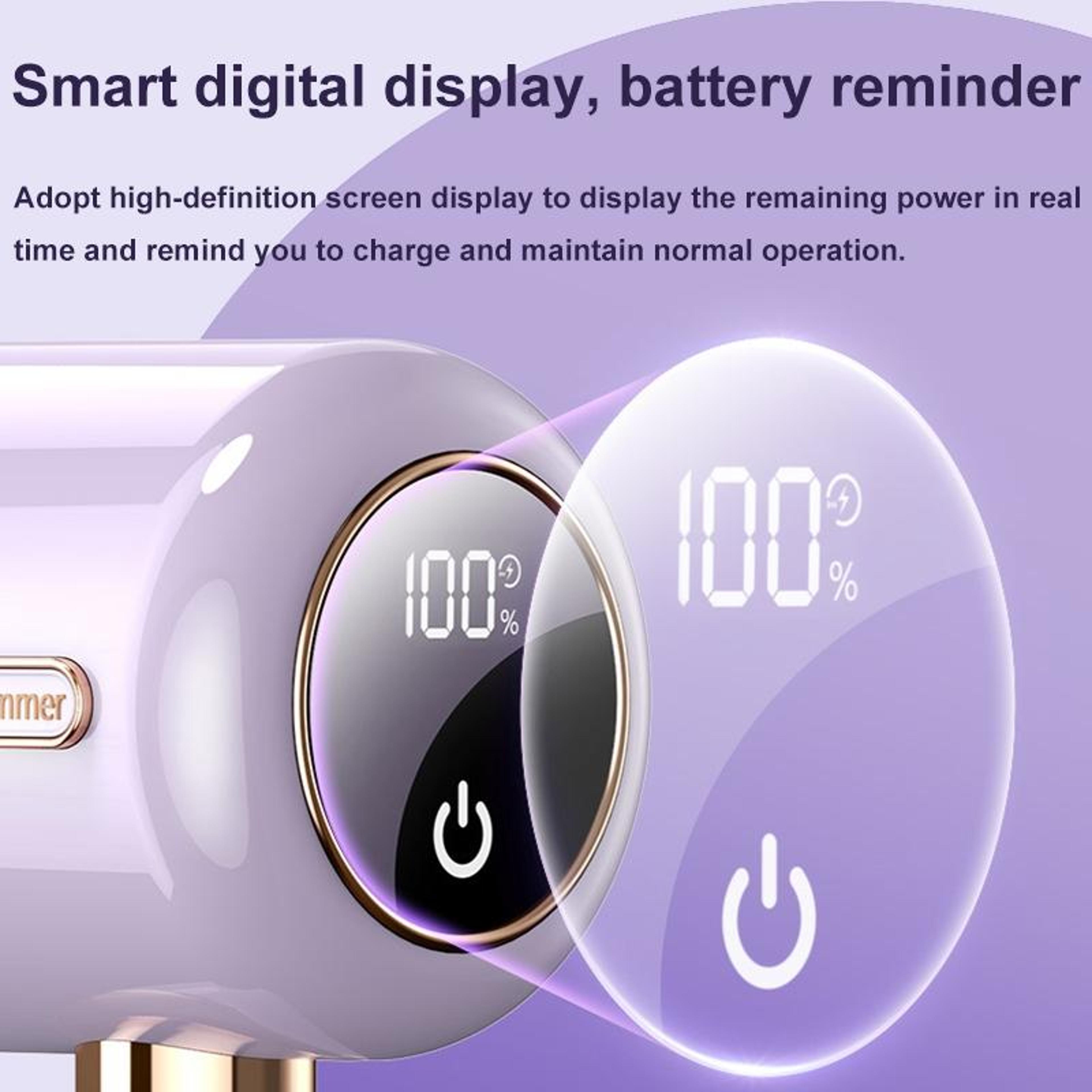 Electric Lint Remover Fabric Shaver With Digital Display  6Blade Precision 5