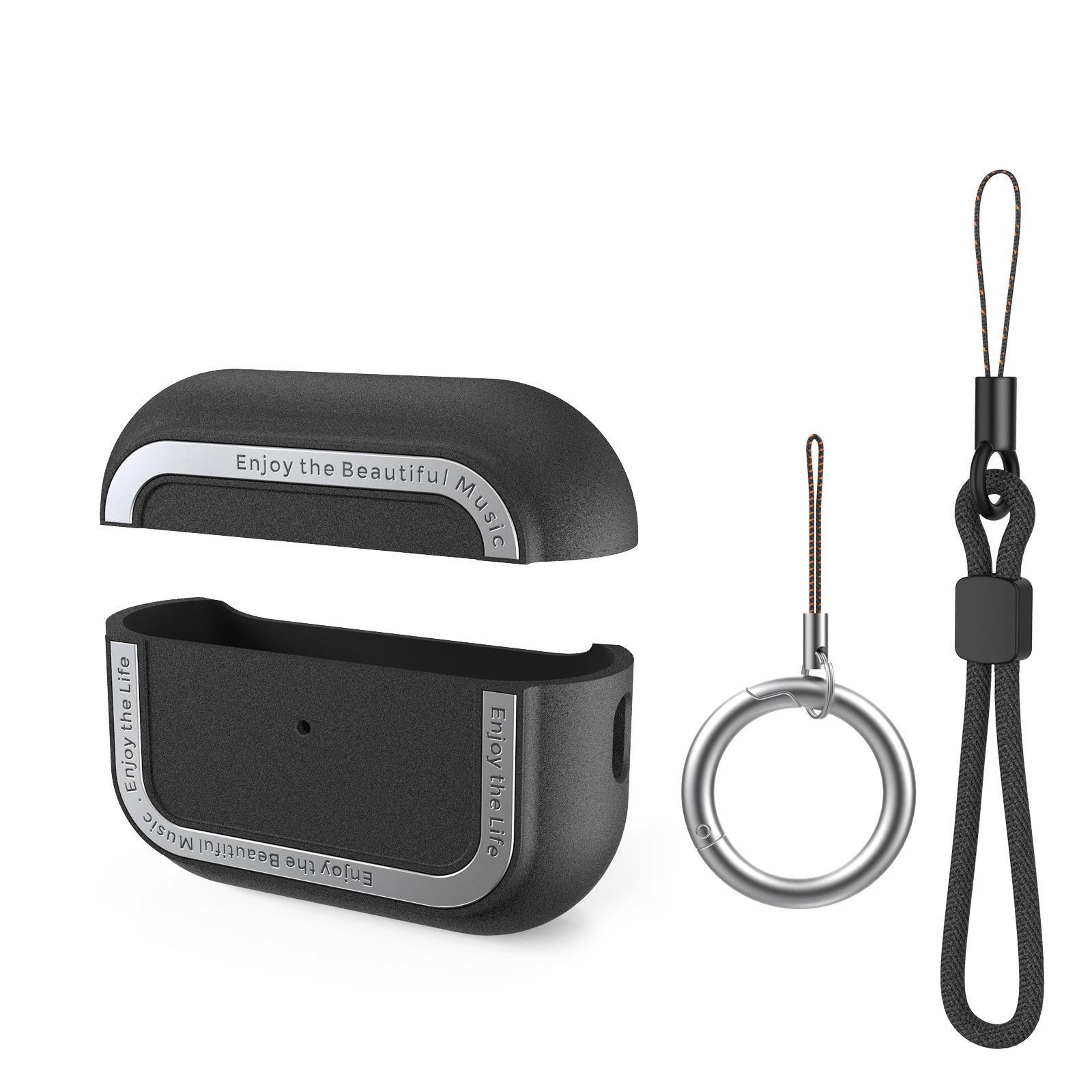 AirPods Pro Case With Dual Lanyard TPU Aluminum Protective Cover 6