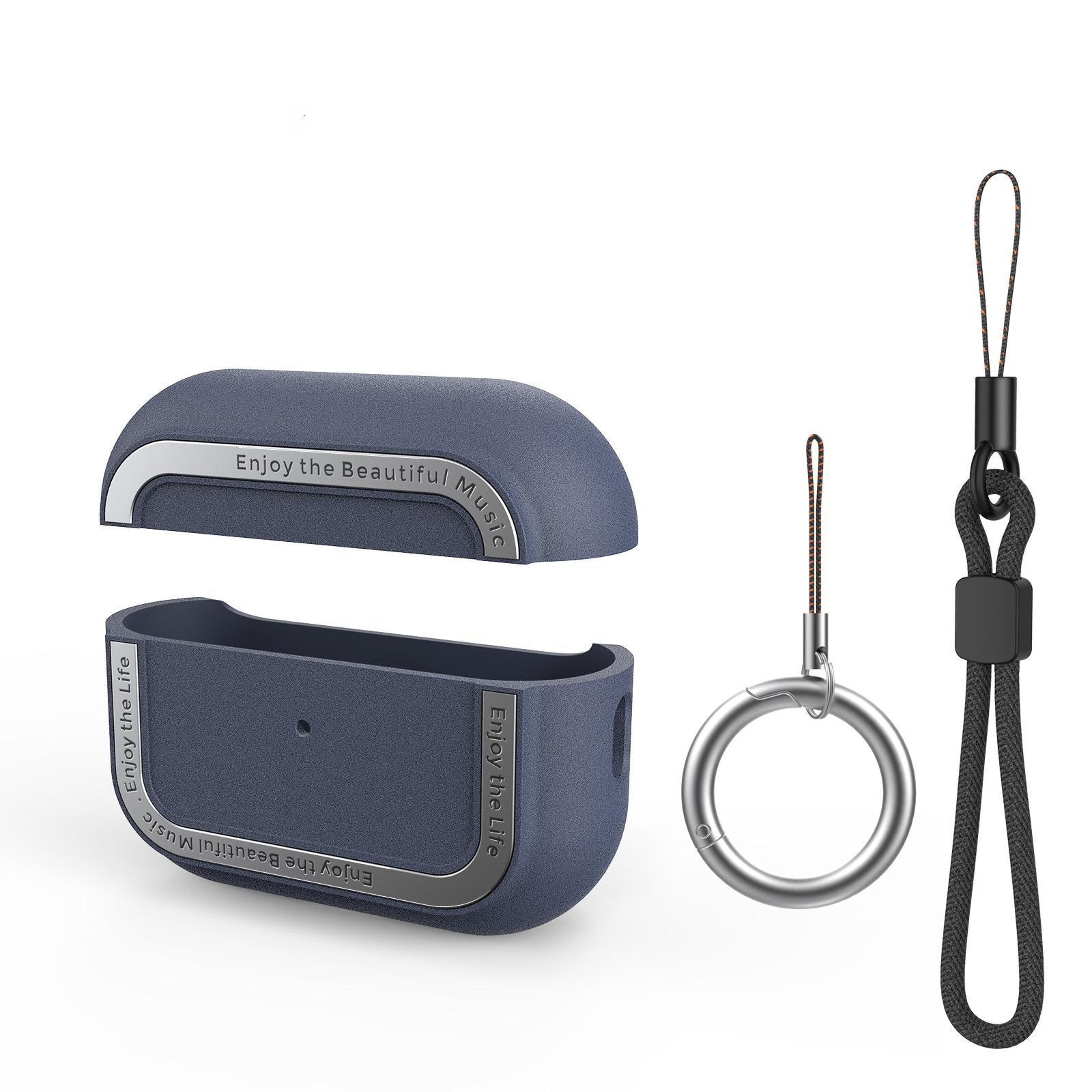 AirPods Pro Case With Dual Lanyard TPU Aluminum Protective Cover 7