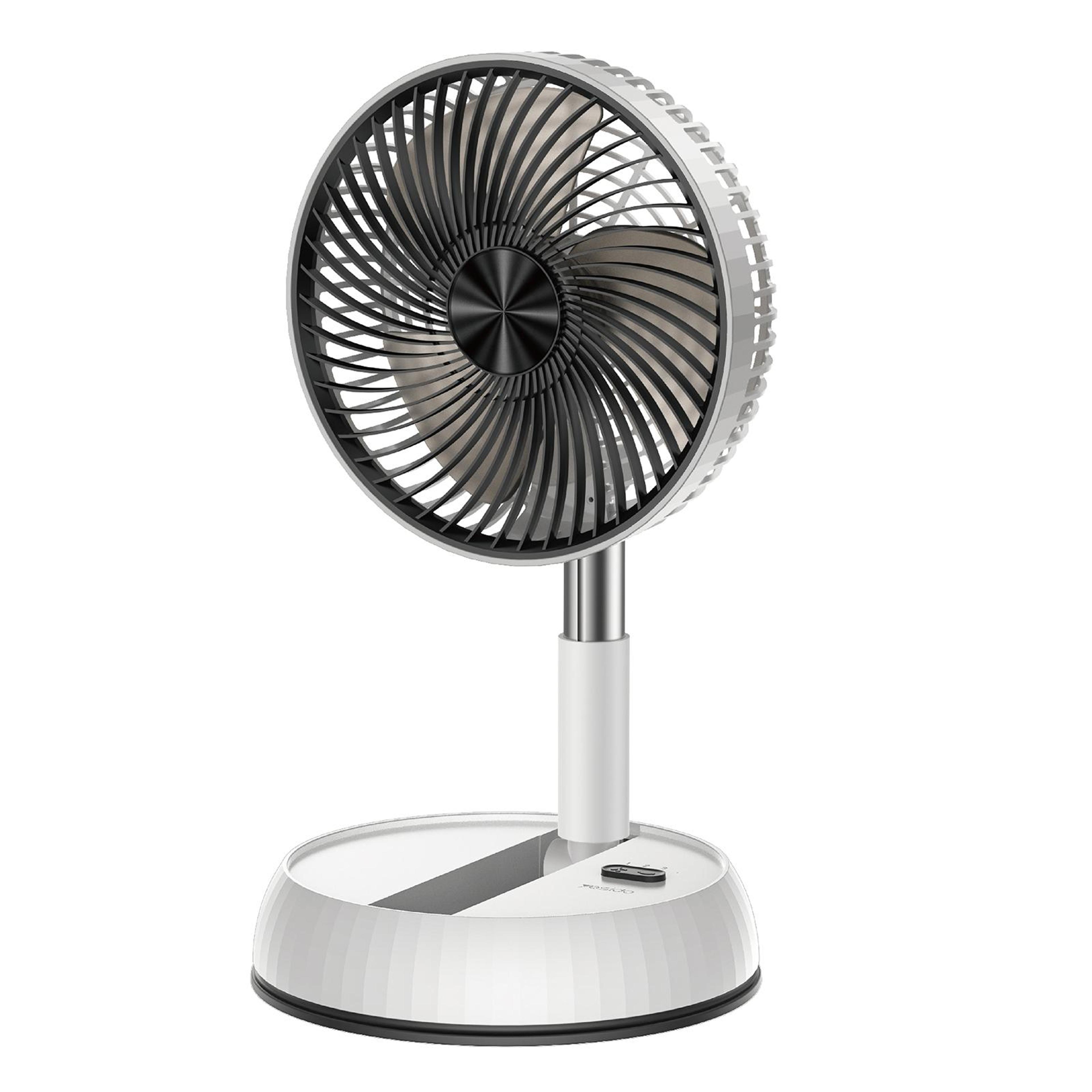 portable foldable telescopic fan with remote rechargeable floor fan