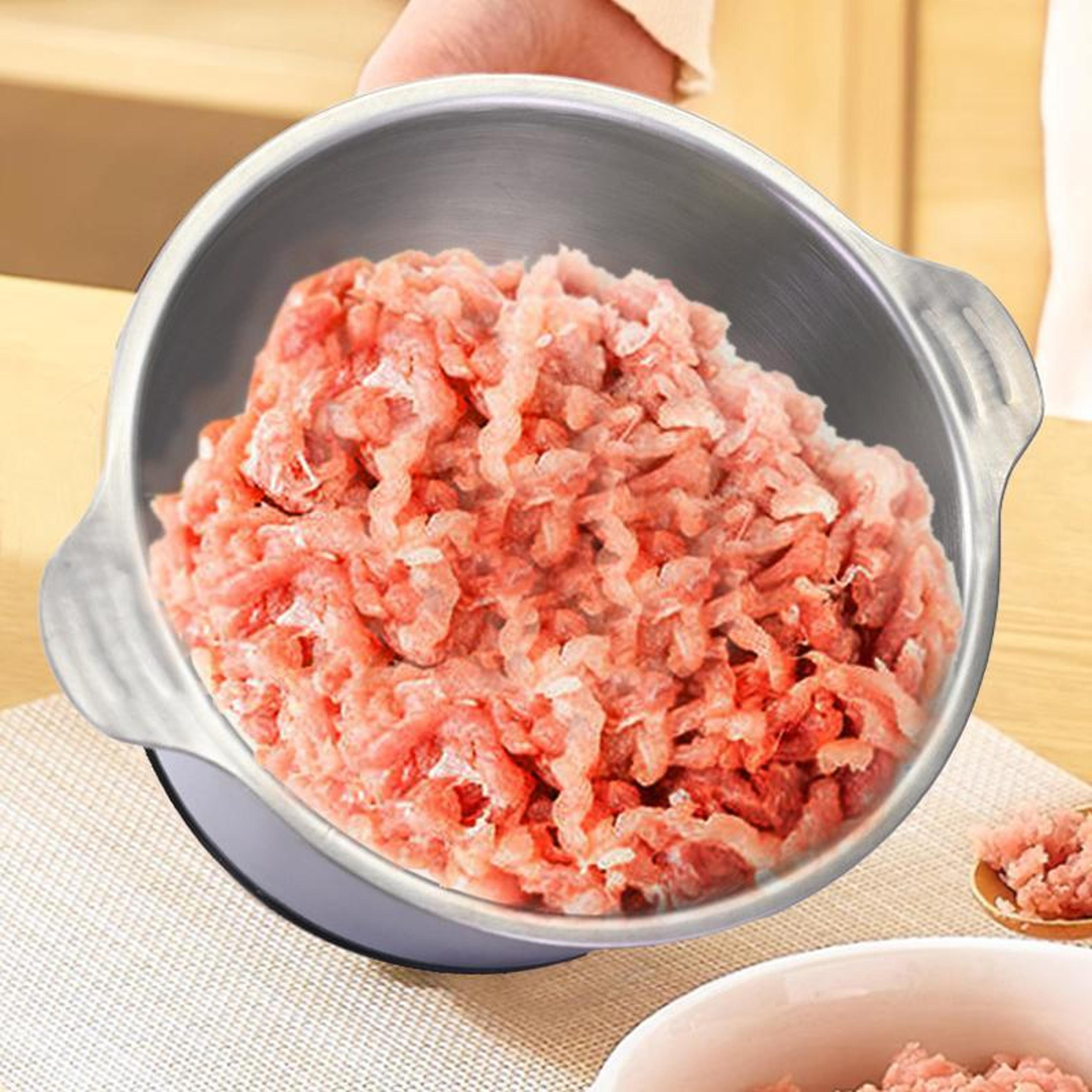 Electric Stainless Steel Meat Grinder  Food Processor For Home Kitchen 2