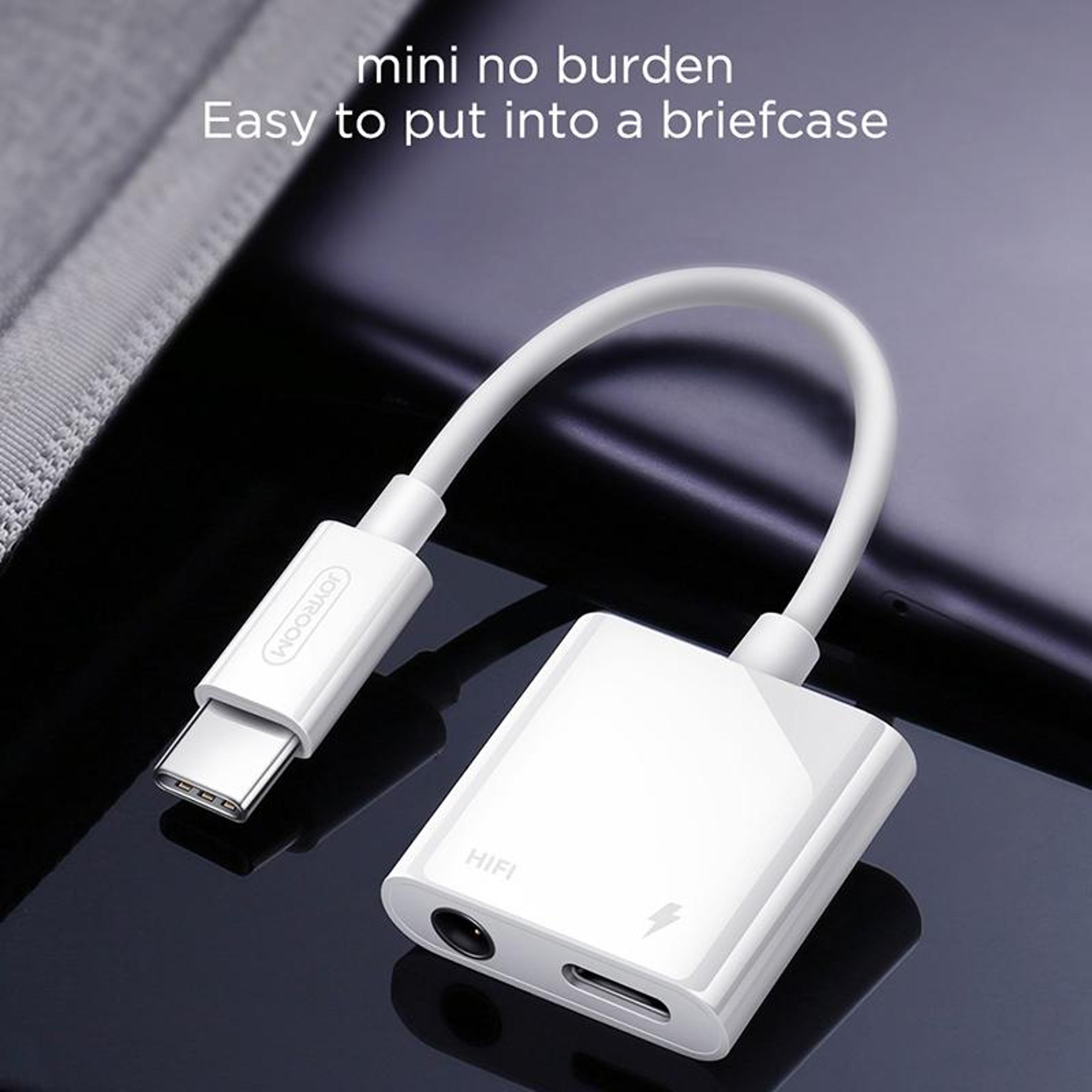 USB C To 35mm Audio Adapter With Charging Splitter For Headphones And Calls 5