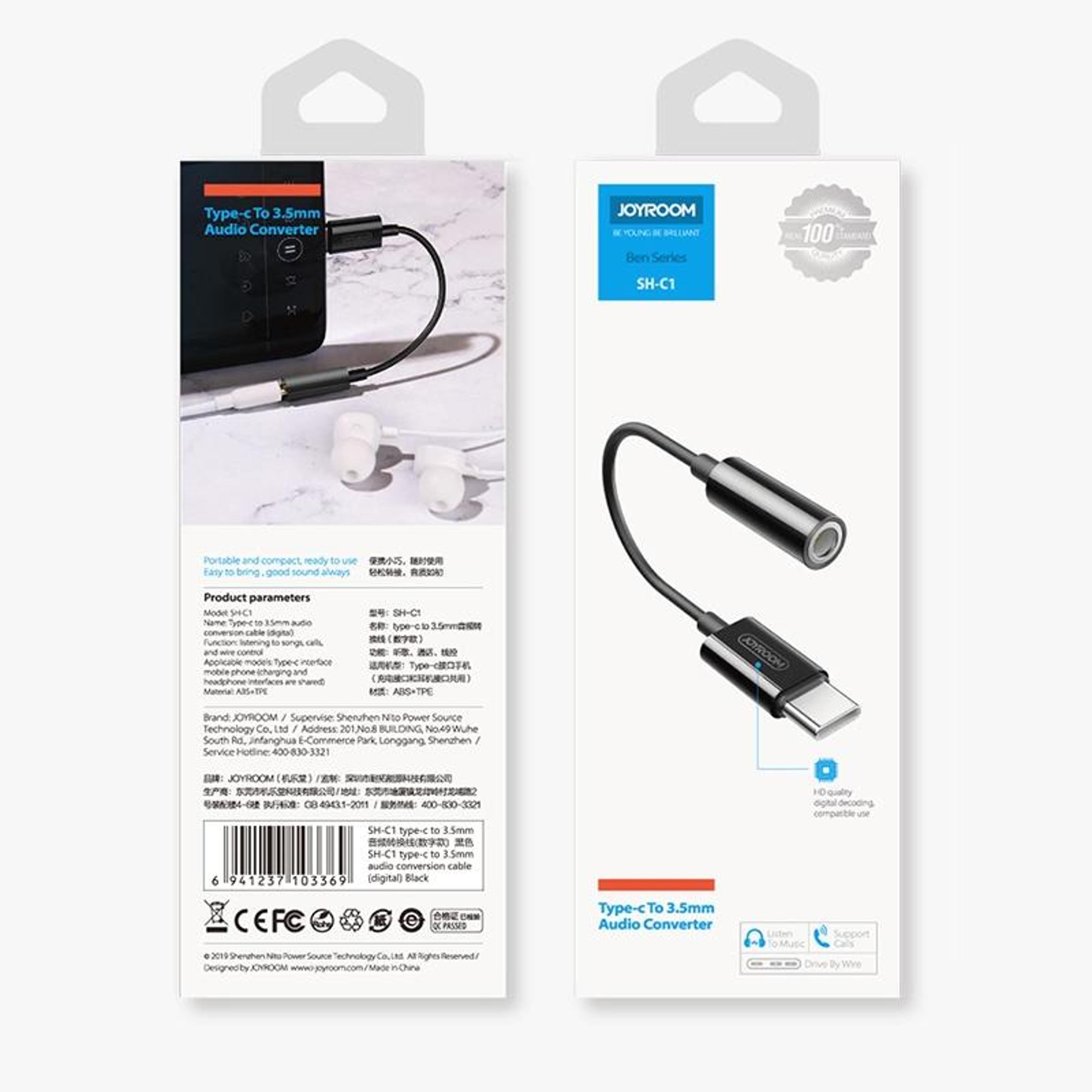 USB C To 35mm Audio Adapter With Charging Splitter For Headphones And Calls 4