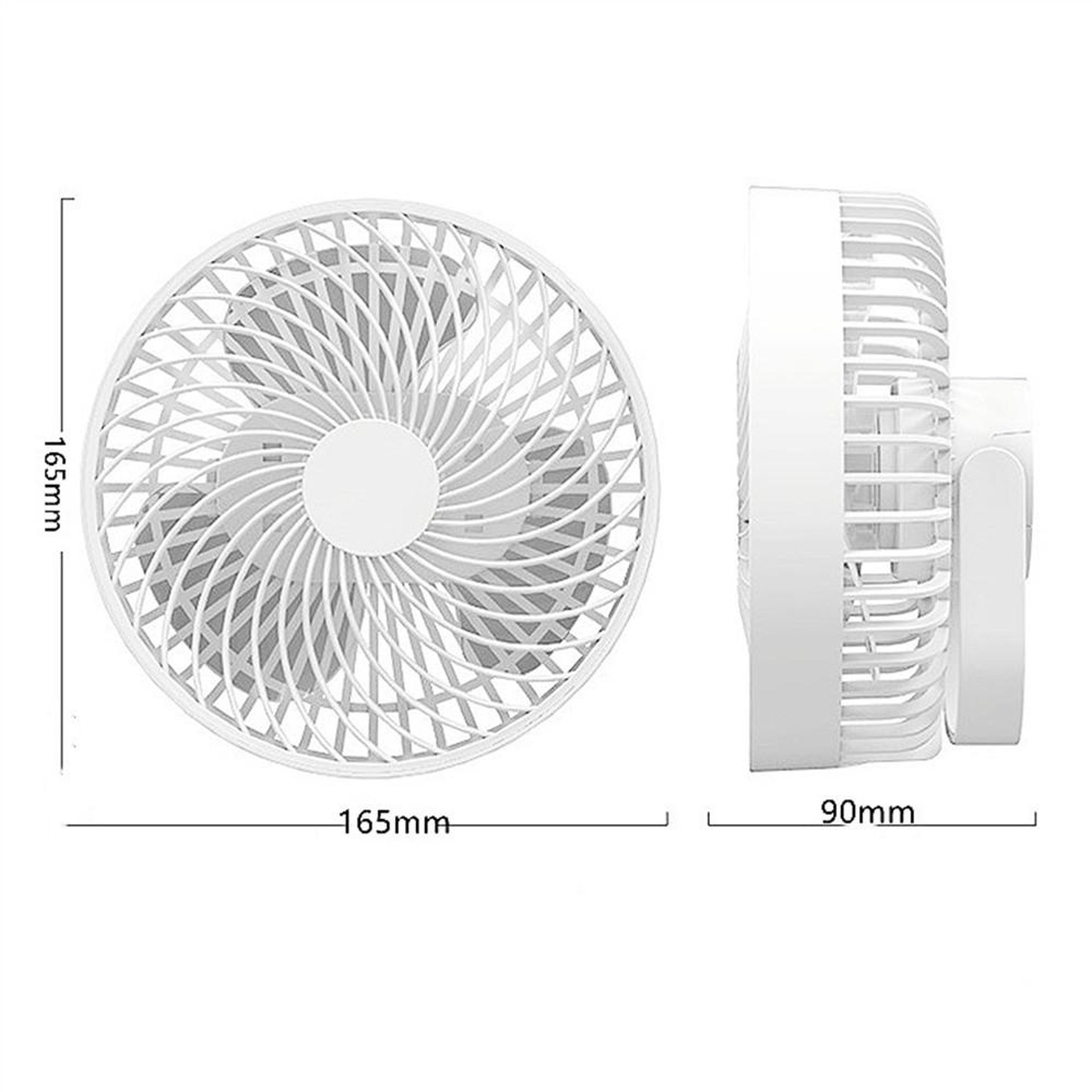 Rechargeable Camping Fan With LED Light Portable Outdoor Tent Fan For Travel And Emergency Use 1