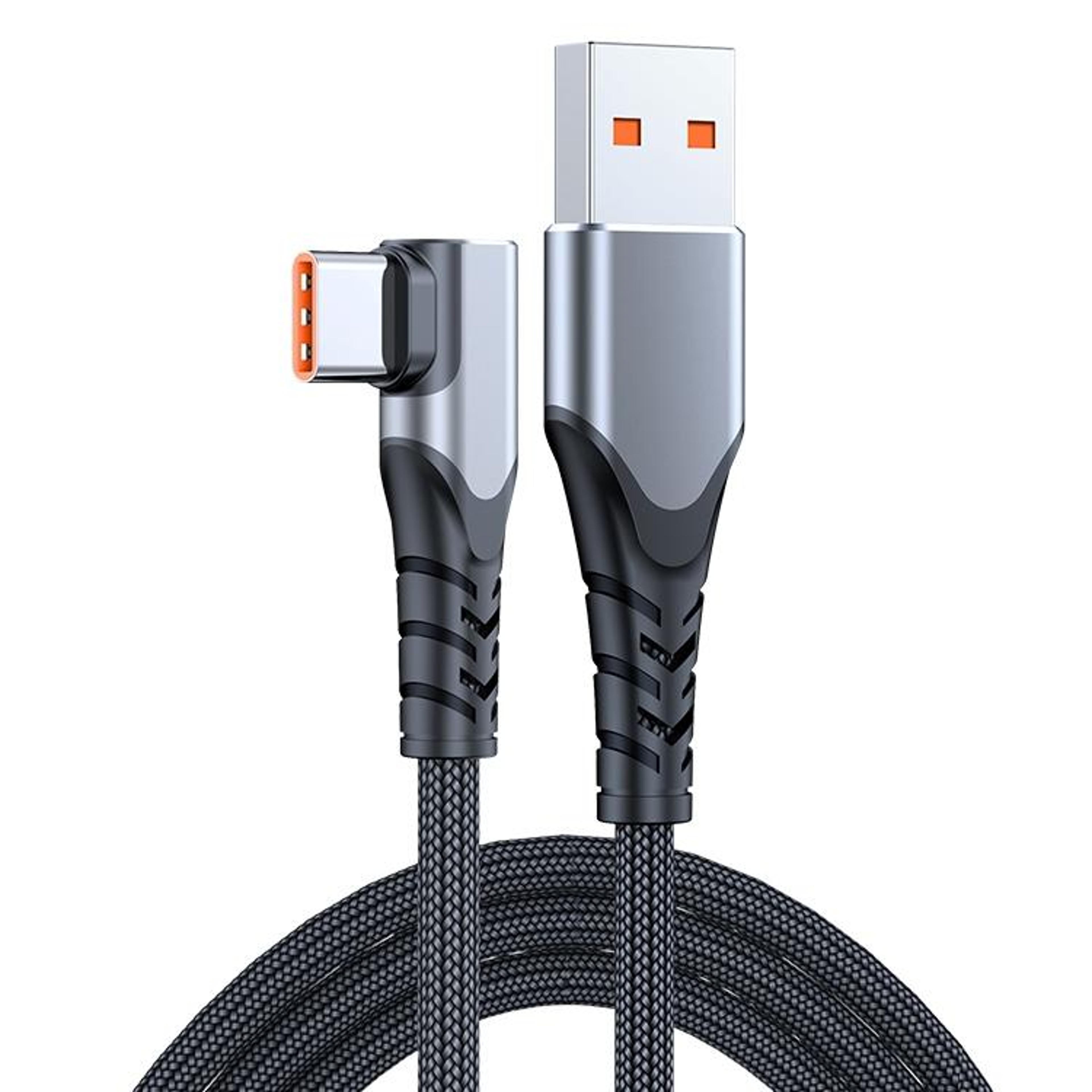 66w usb to usb c elbow fast charging cable for gaming phones
