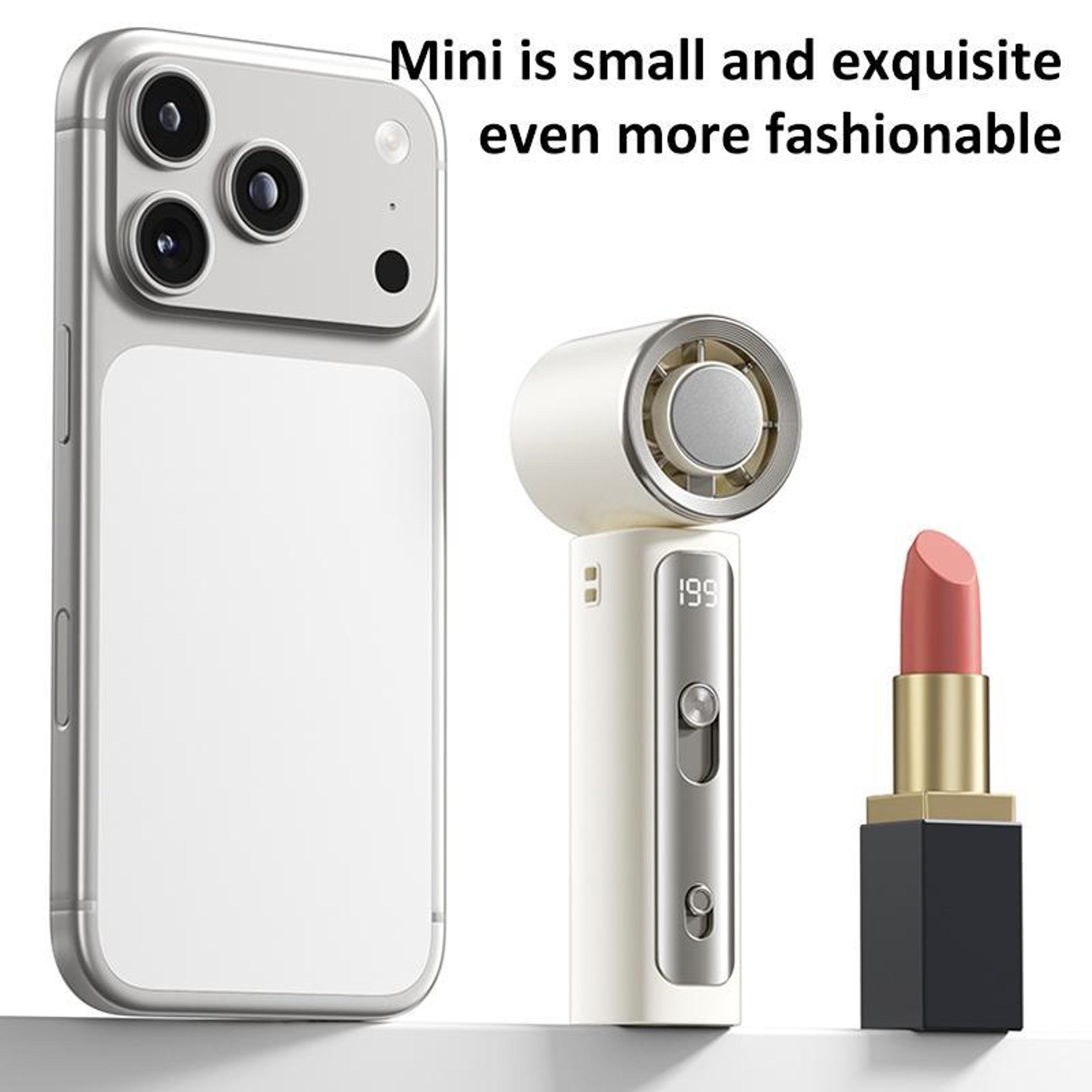 Portable Cooling Fan Mini Handheld Fan Rechargeable Personal Cooling Device With Digital Display 11