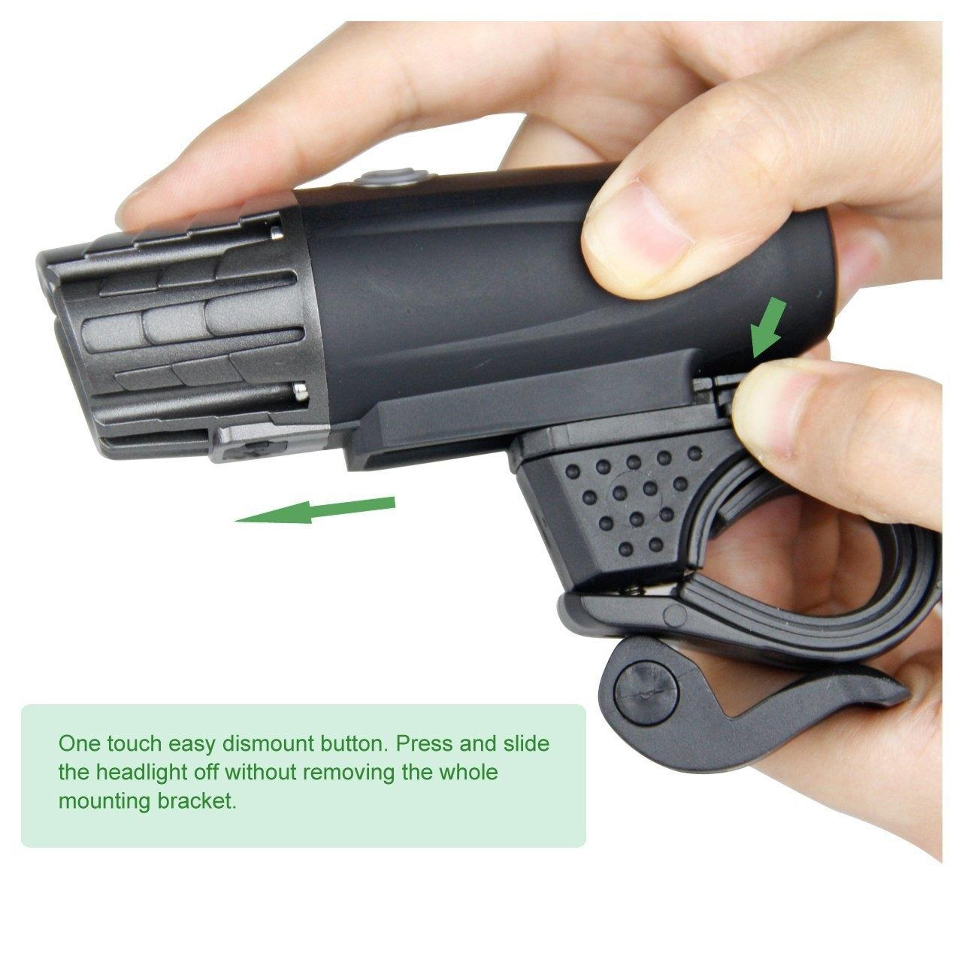 USB Rechargeable Bike Light Waterproof Mountain Bike Safety Warning Light 4