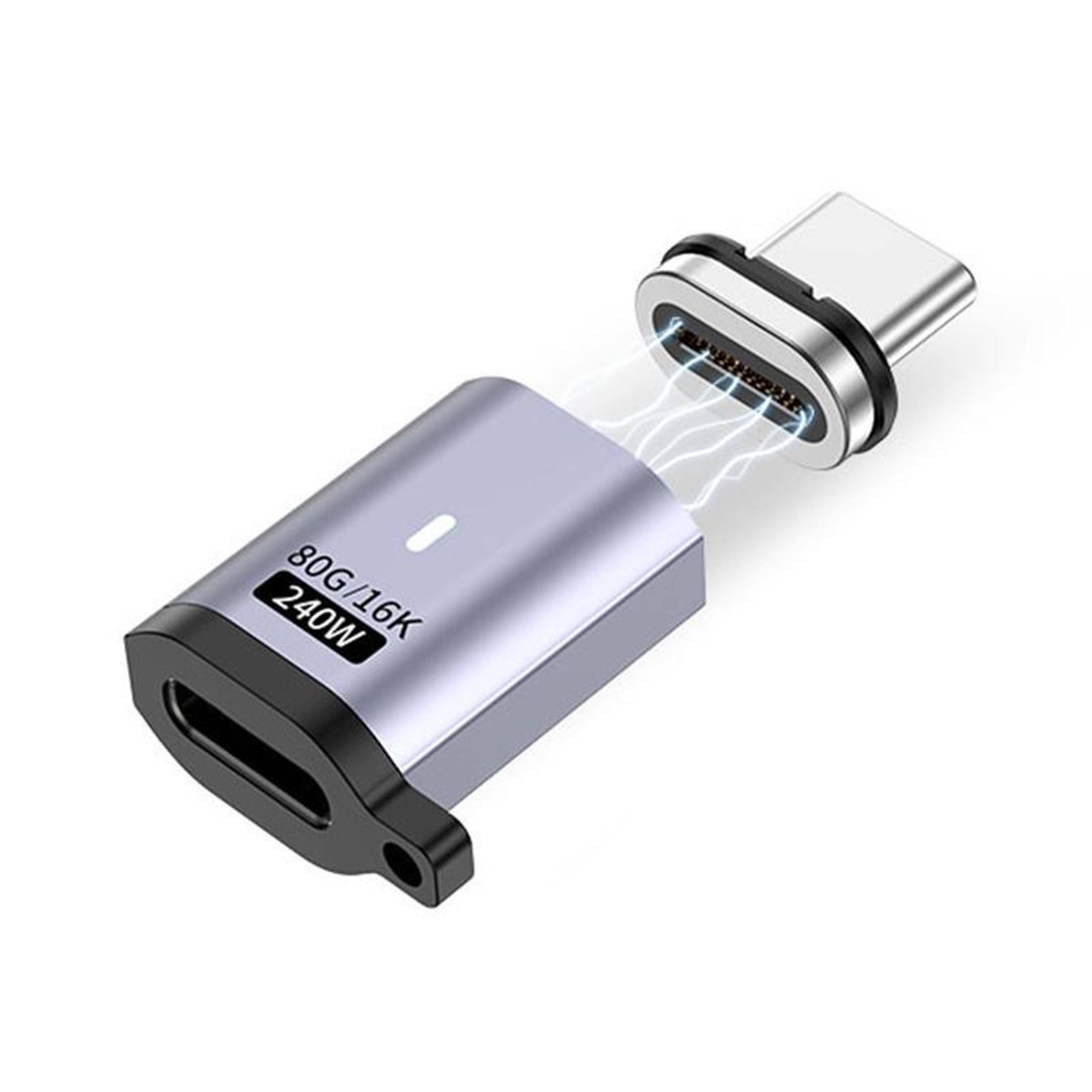 magnetic usb c adapter 240w pd fast charging 16k video extender