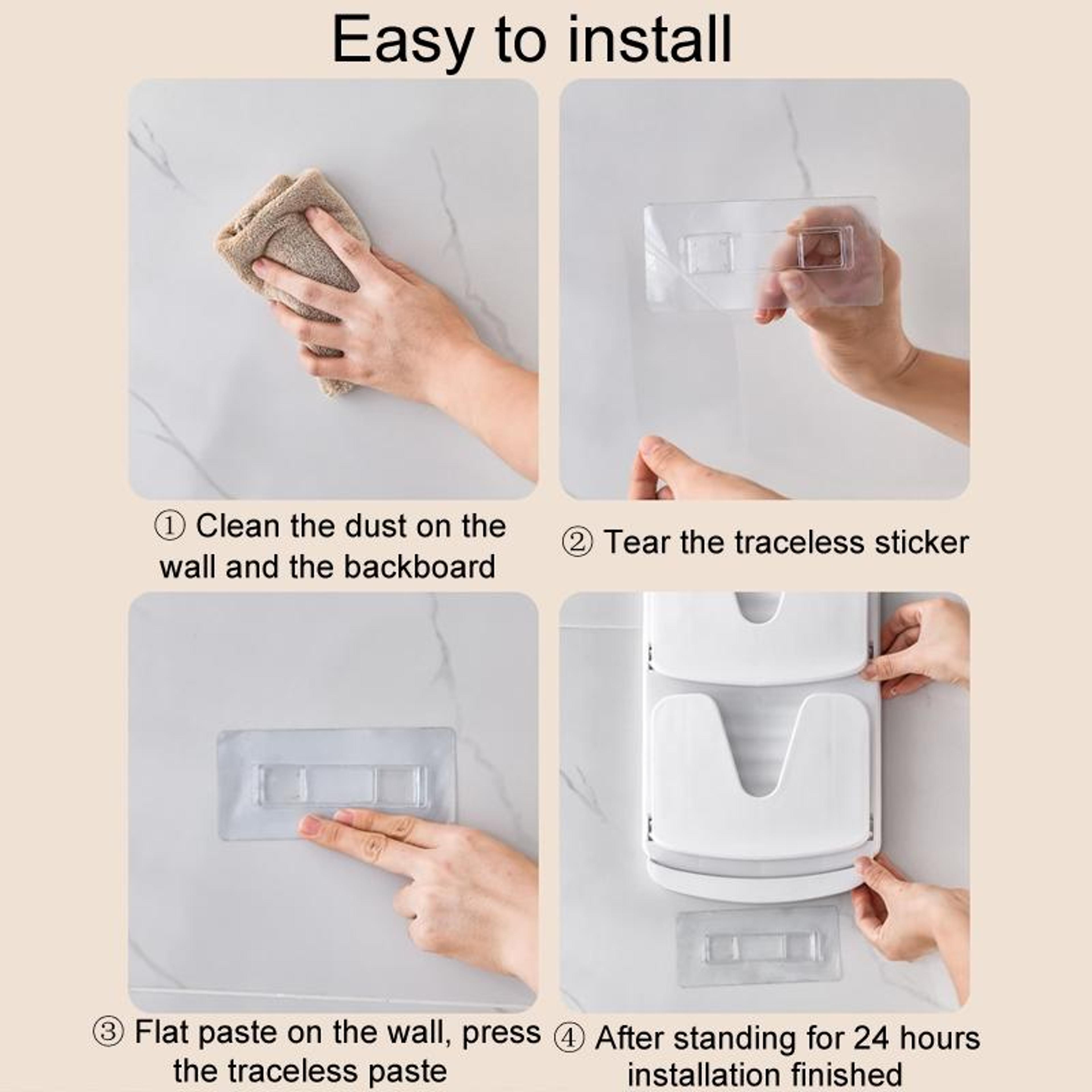 Foldable Wall Mounted Pot Lid Holder With Drain Tray Double Layer Kitchen Organizer 7