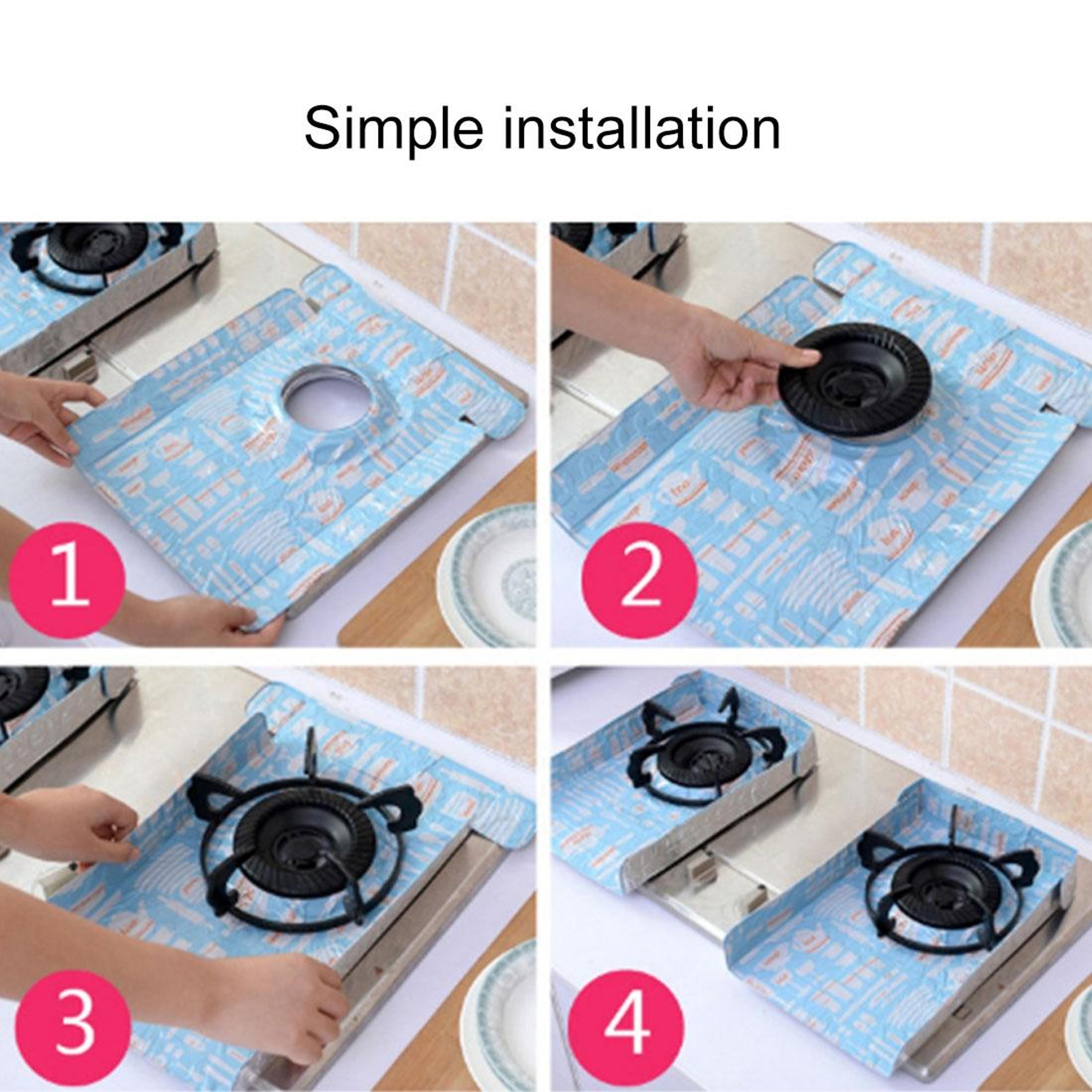 Gas Stove Protectors For EasyClean Cooking HeatResistant Gas Range Protectors 3