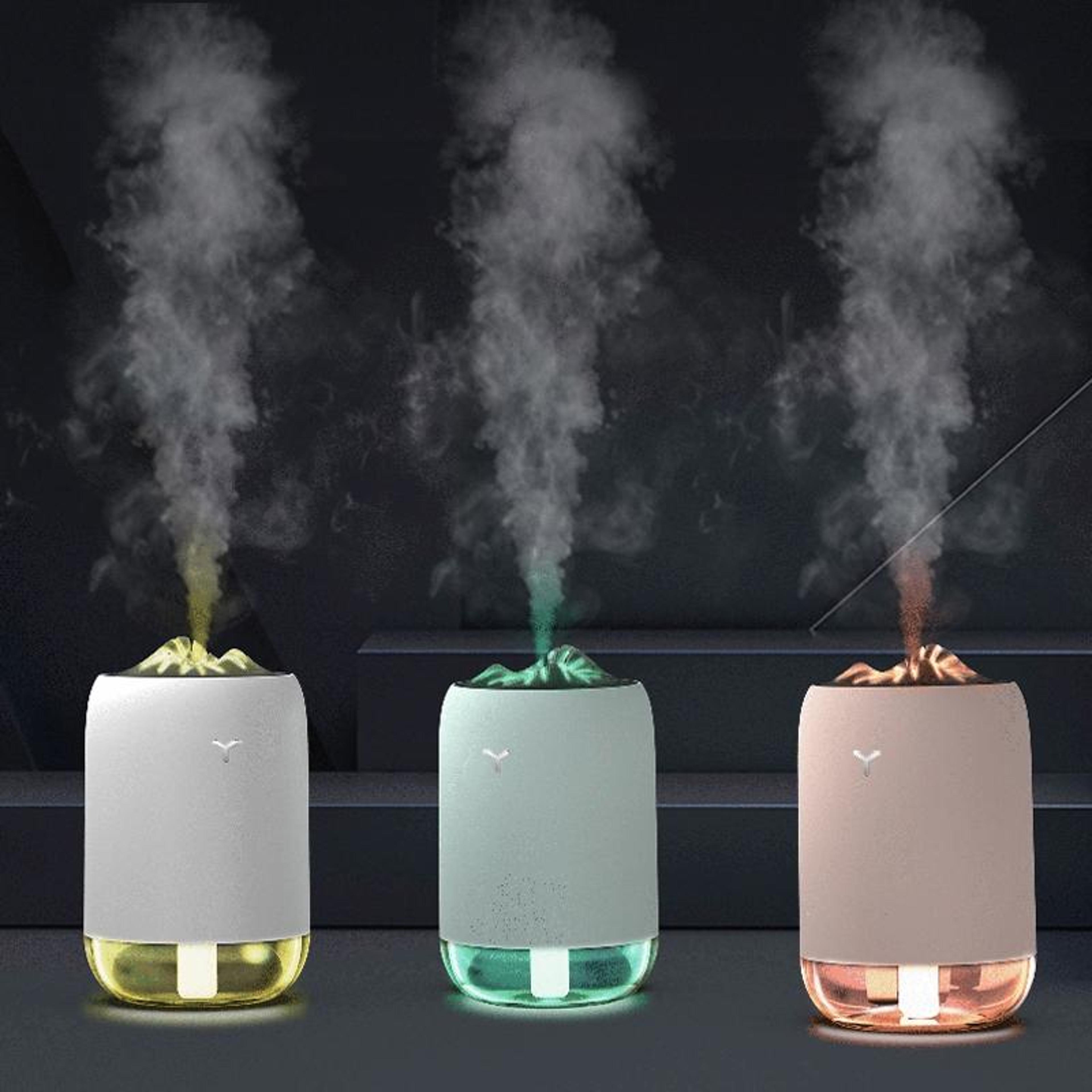 portable car humidifier usb aroma diffuser with night light silent mini air moisturizer