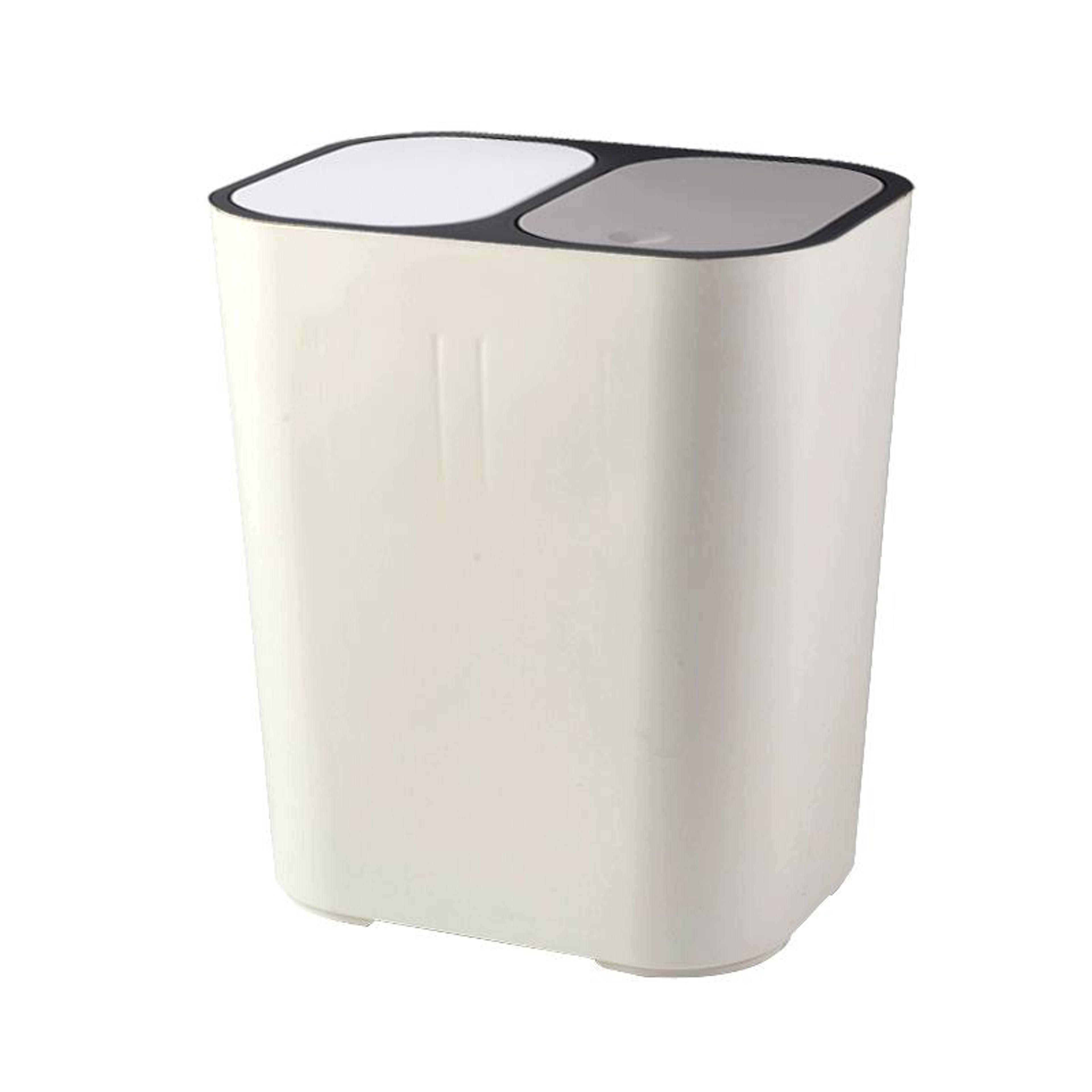 Double Compartment Press Lid Kitchen Waste Sorting Bin Odor Proof Recycling Trash Can Household Org 1