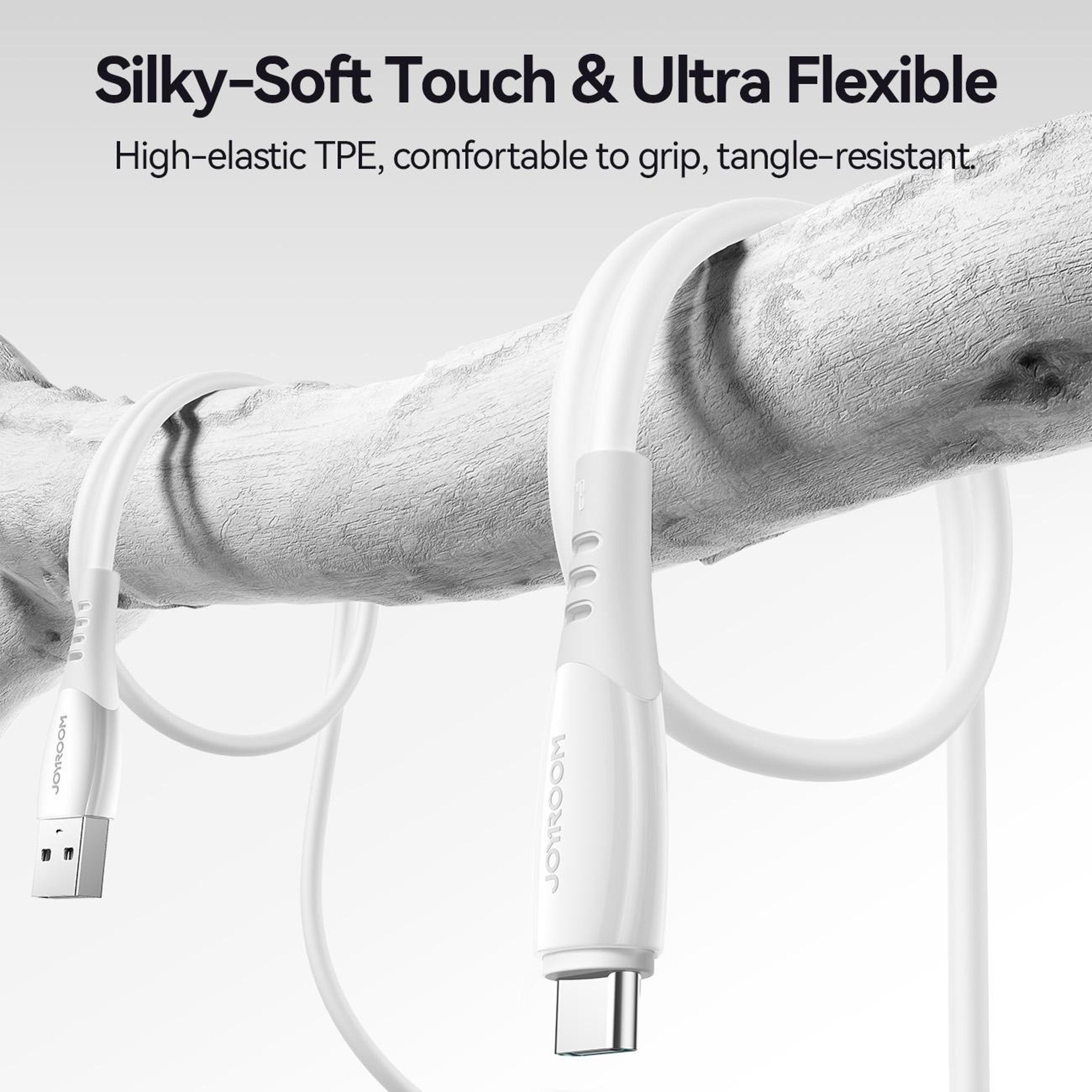 Vibrant Series 3A USB To Type C Fast Charging Cable For Reliable Charging And Data Sync 4