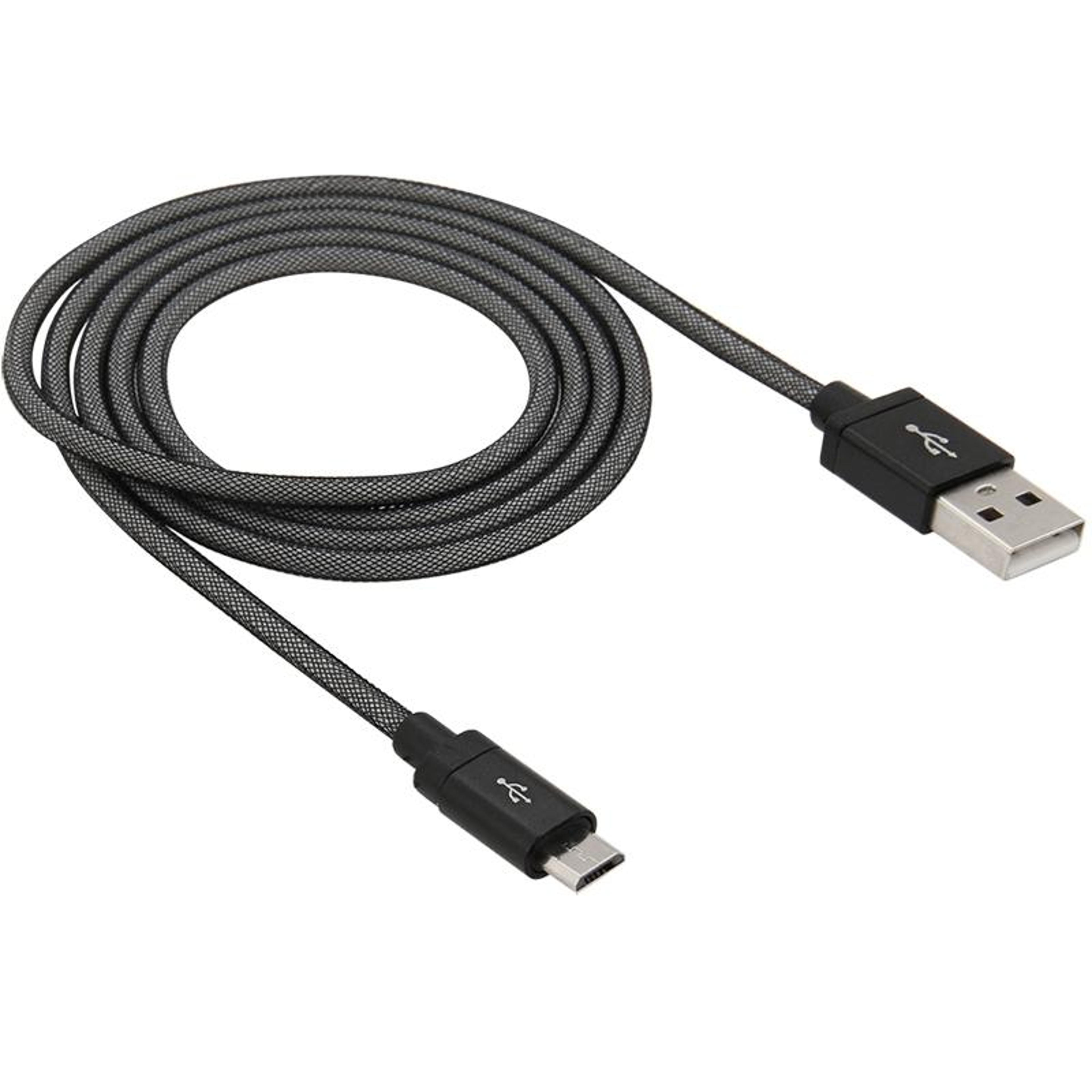 Premium Metal Head Micro USB Cable Fast USB Charging Cable Durable Data Sync Cable 1