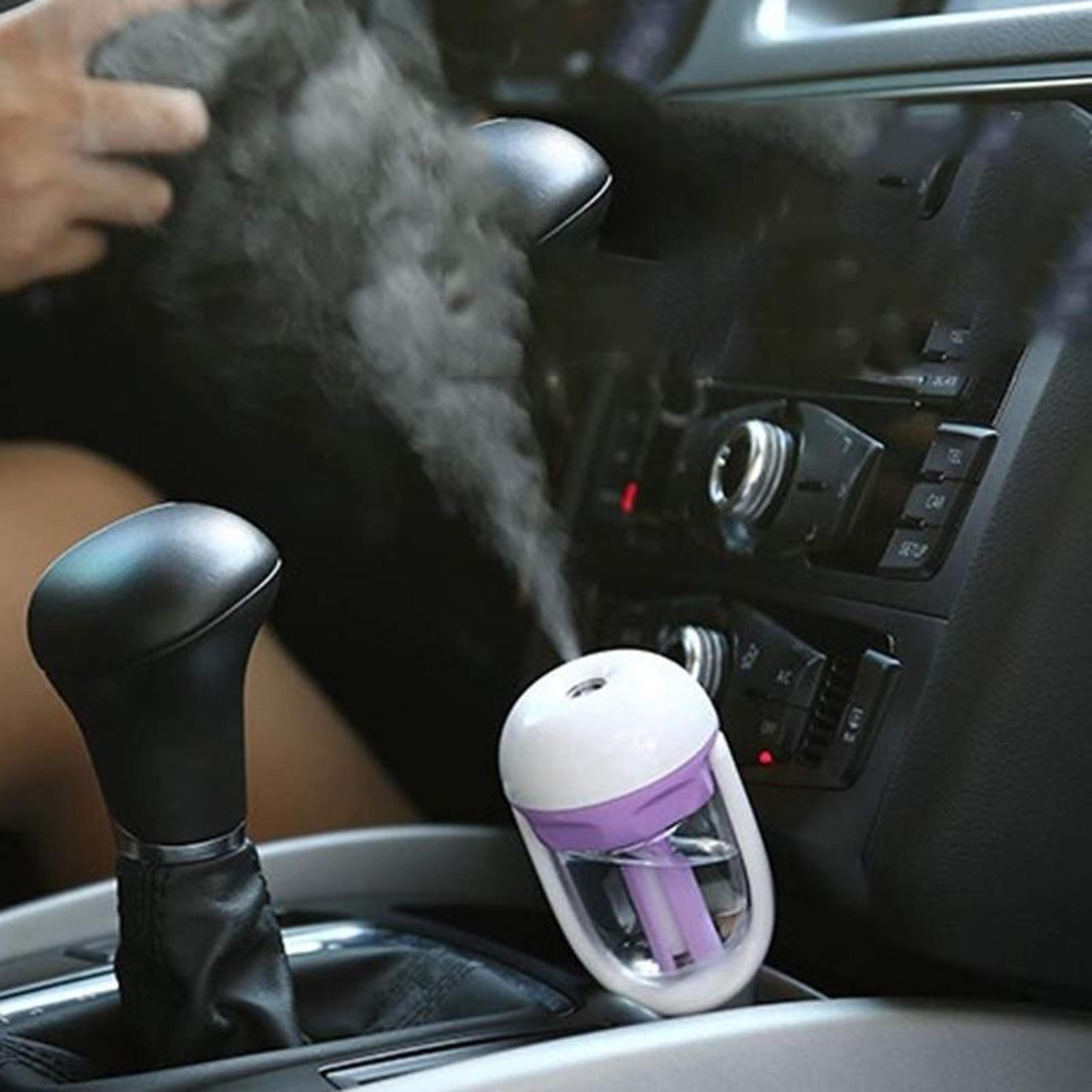 Violet Car Humidifier Diffuser With Aromatherapy And Negative Ion Air Purifier 5