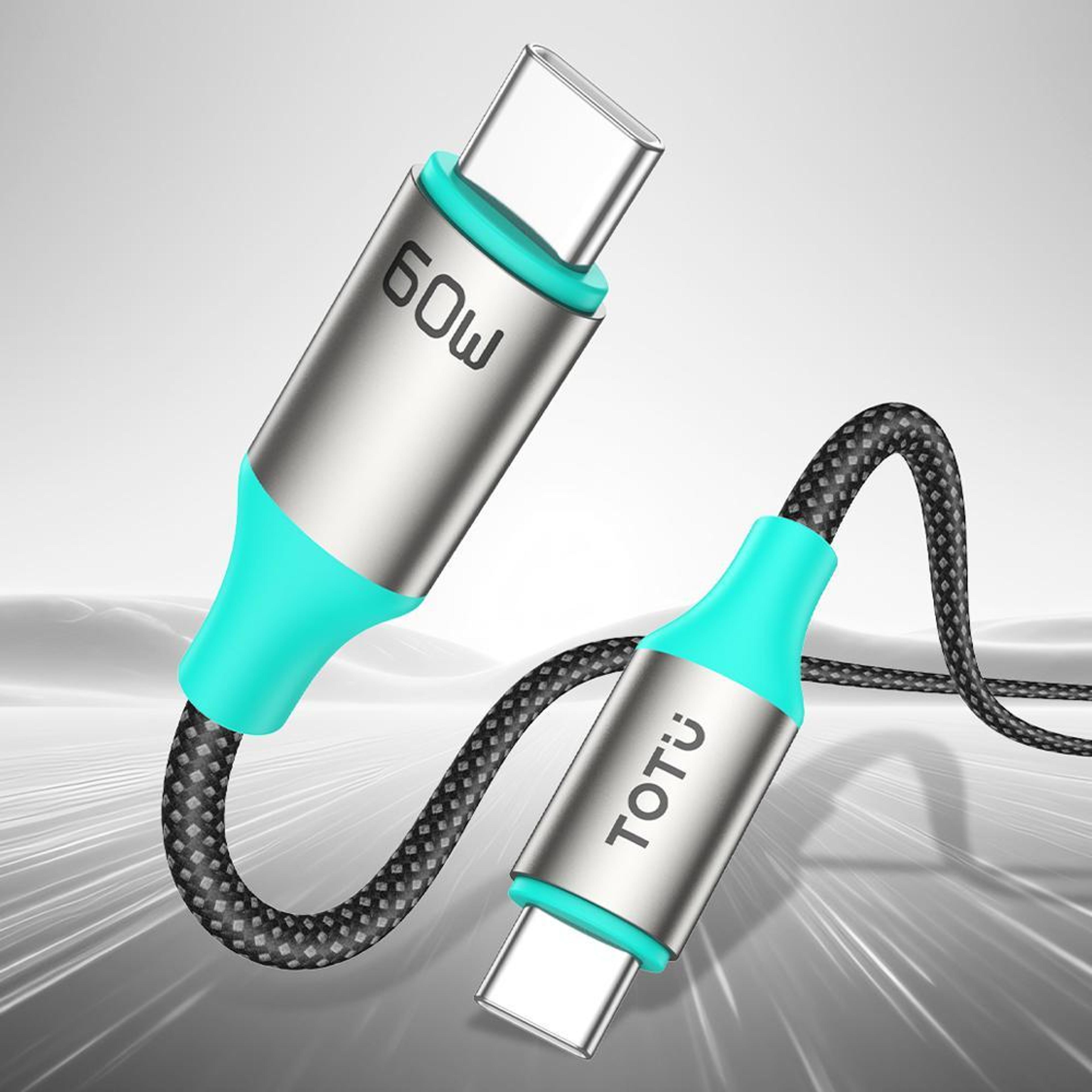 15w fast charging cable braided aluminum durable data sync cord