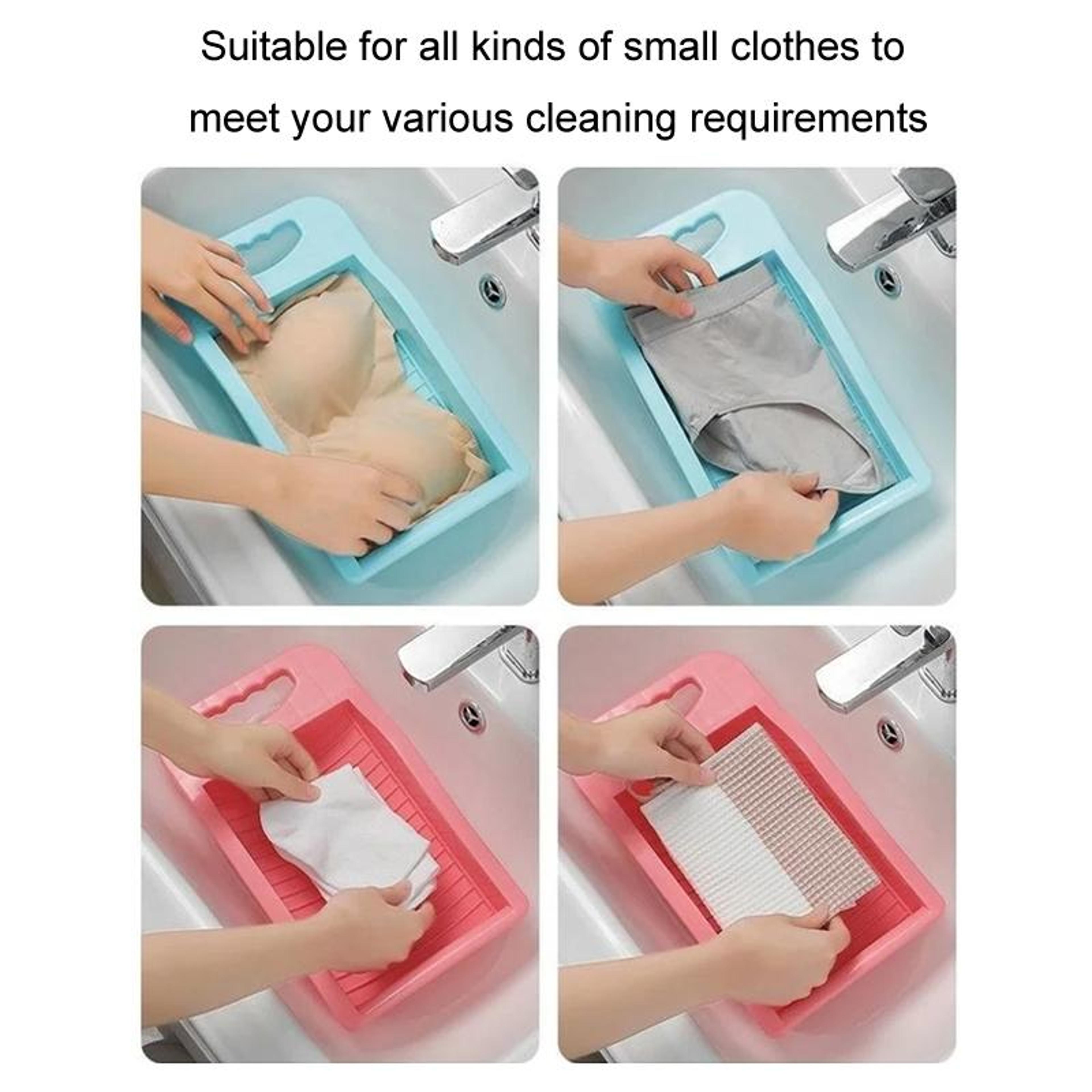 Portable Underwear Washing Board Manual Laundry Board For Socks Delicates And Small Clothes 6